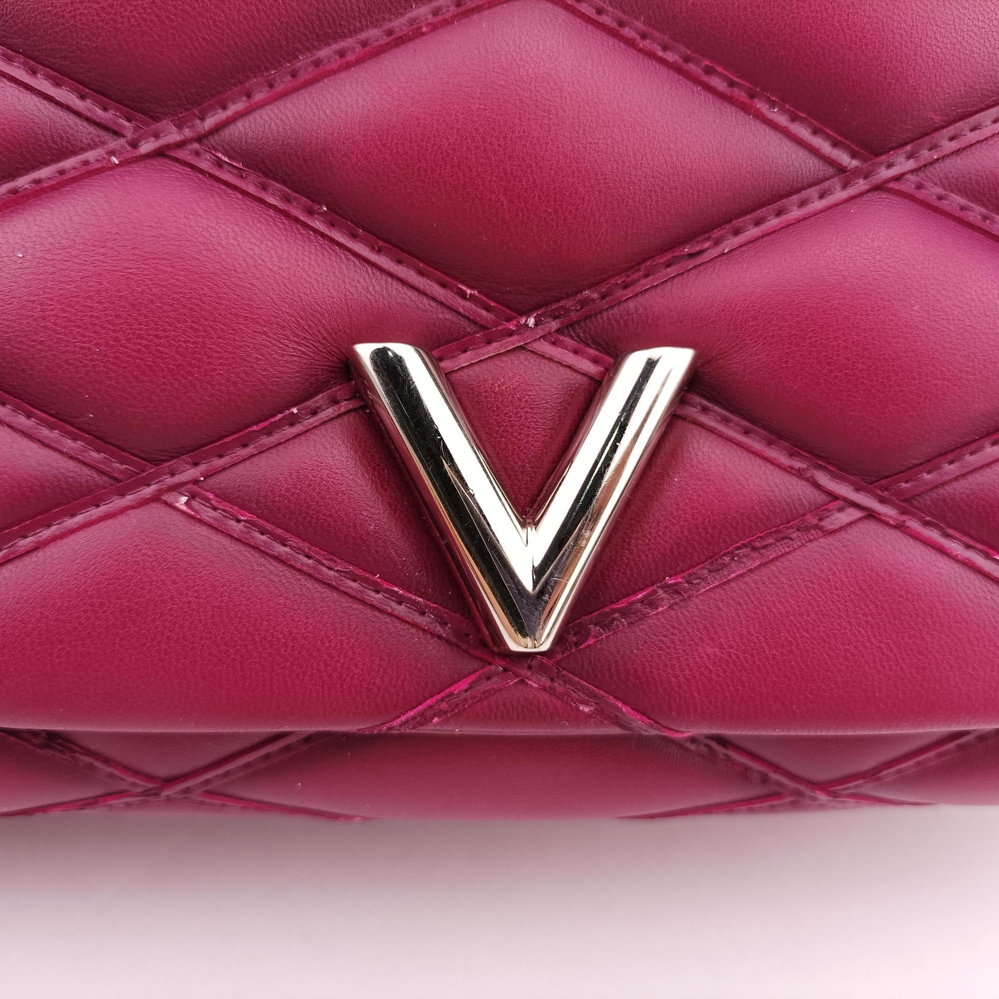 Pre-owned Louis Vuitton GO-14 MM Bordeaux Leather  shoulderbag | stylenewstar