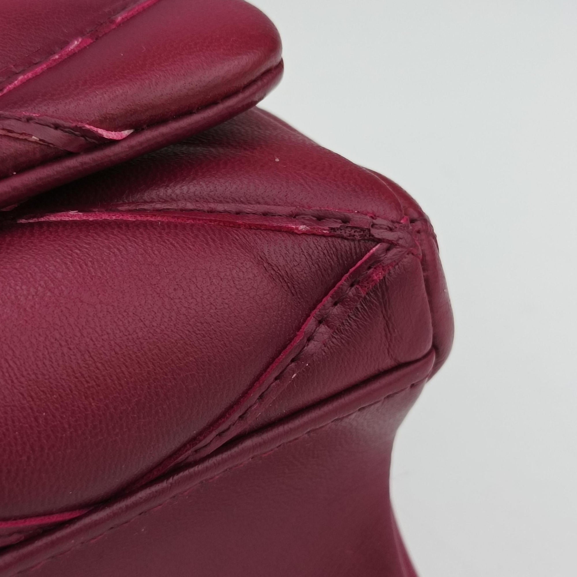Pre-owned Louis Vuitton GO-14 MM Bordeaux Leather  shoulderbag | stylenewstar