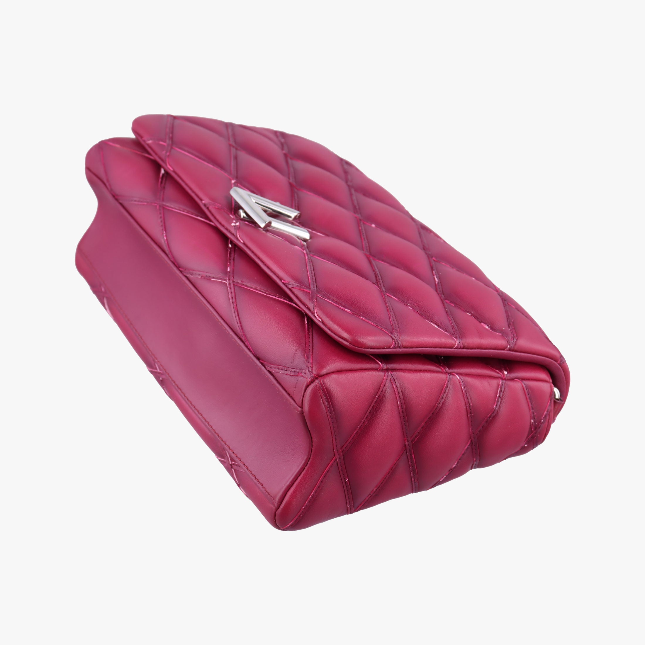 Pre-owned Louis Vuitton GO-14 MM Bordeaux Leather  shoulderbag | stylenewstar