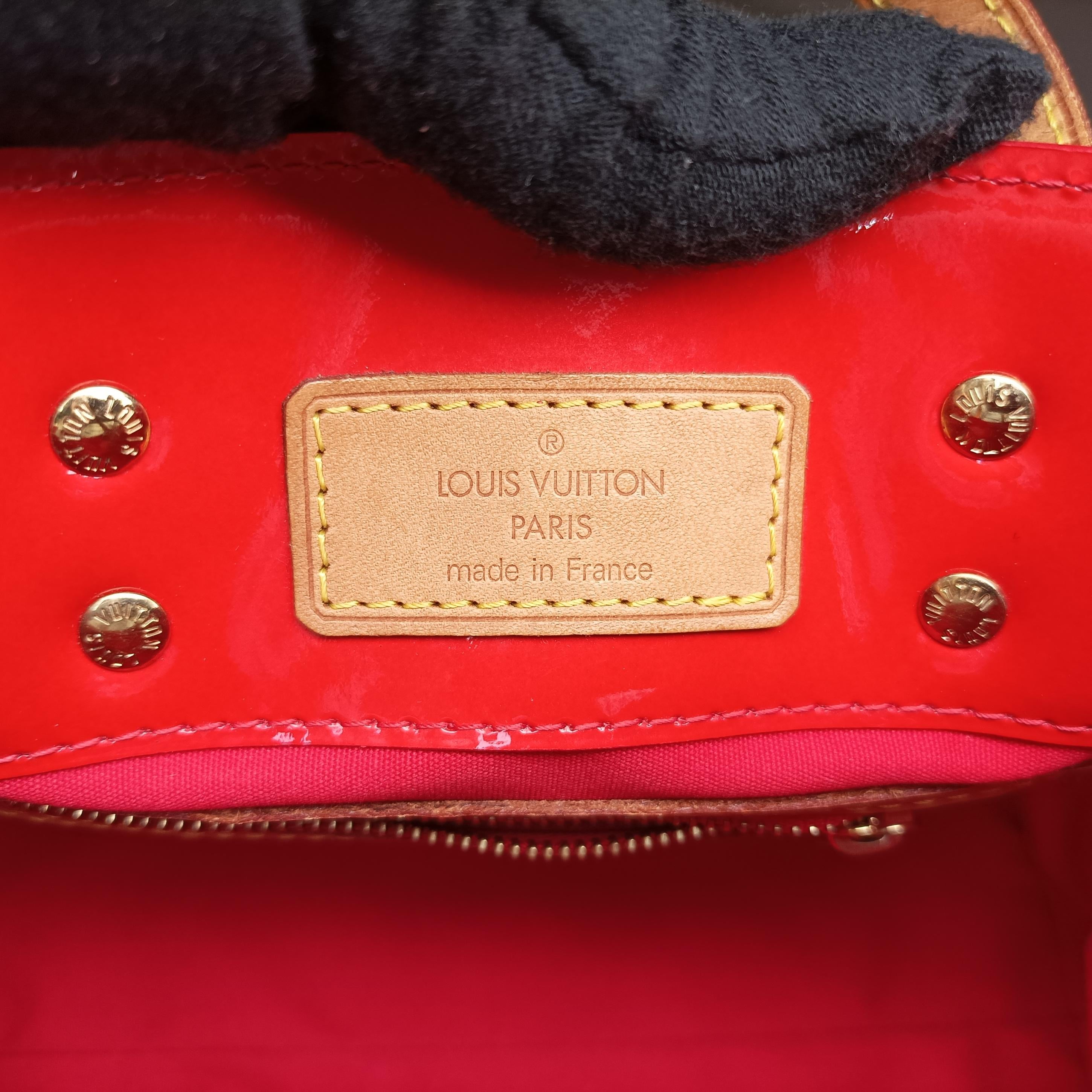 Pre-owned Louis Vuitton Lead PM Rouge Vernis M91088 handbag | stylenewstar