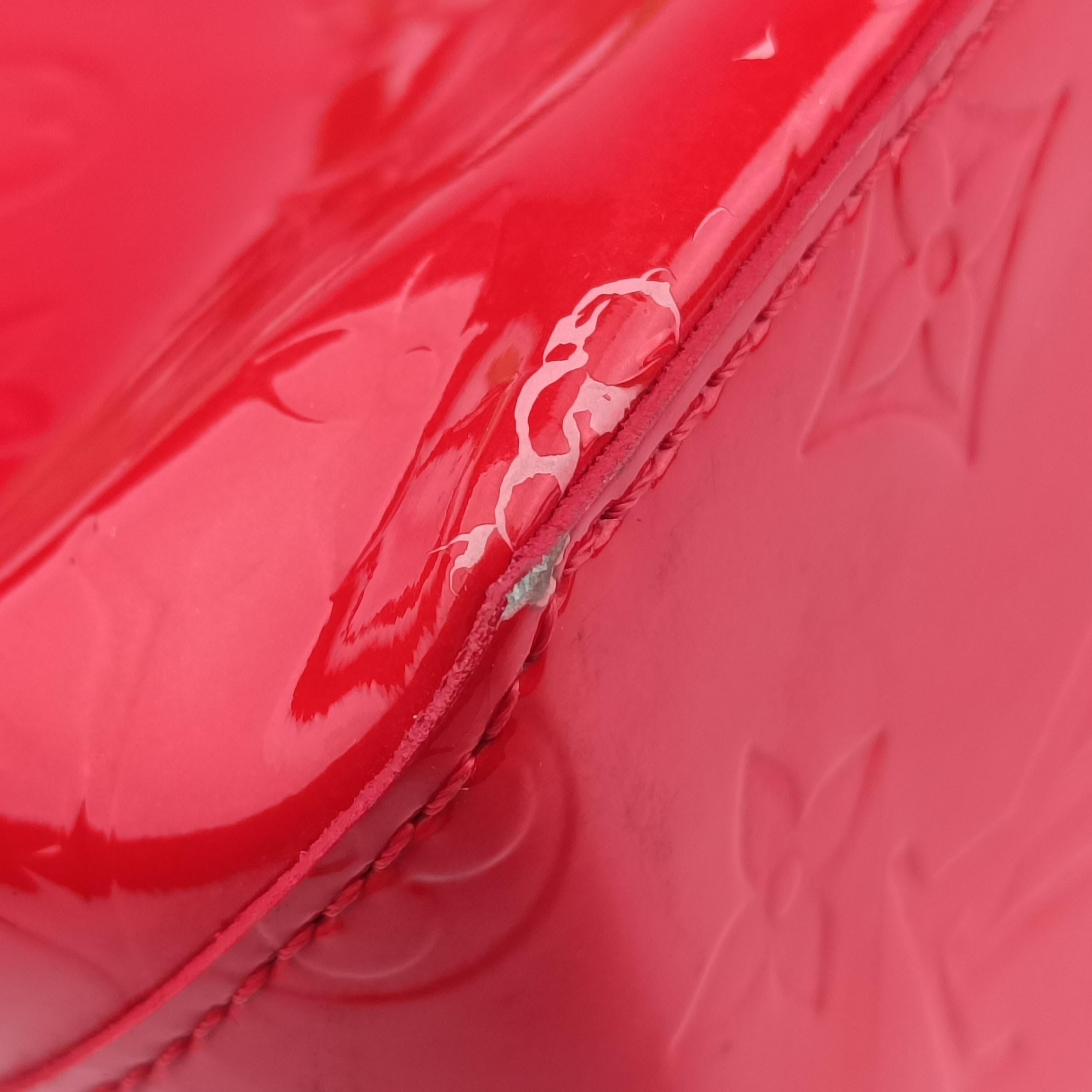 Pre-owned Louis Vuitton Lead PM Rouge Vernis M91088 handbag | stylenewstar