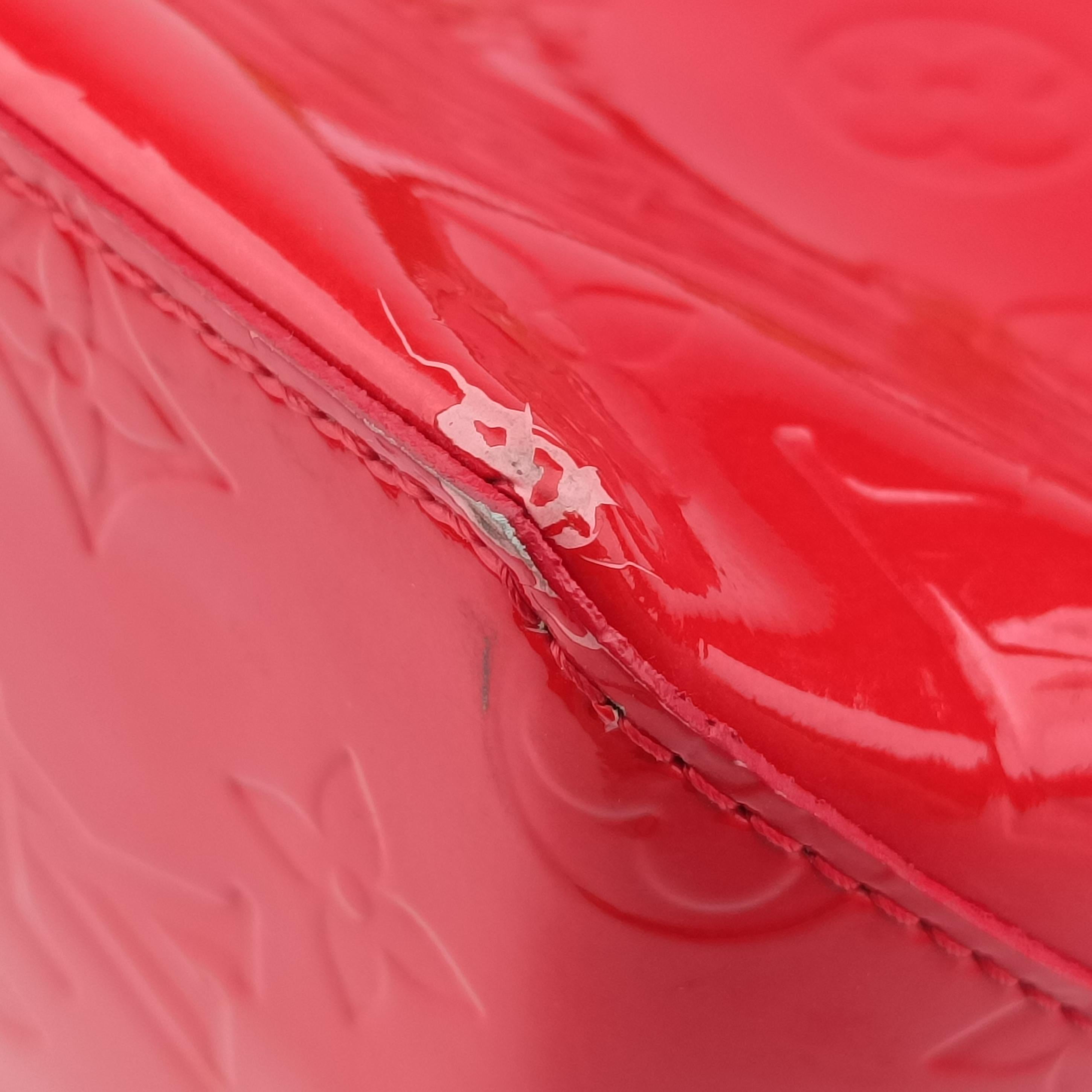 Pre-owned Louis Vuitton Lead PM Rouge Vernis M91088 handbag | stylenewstar