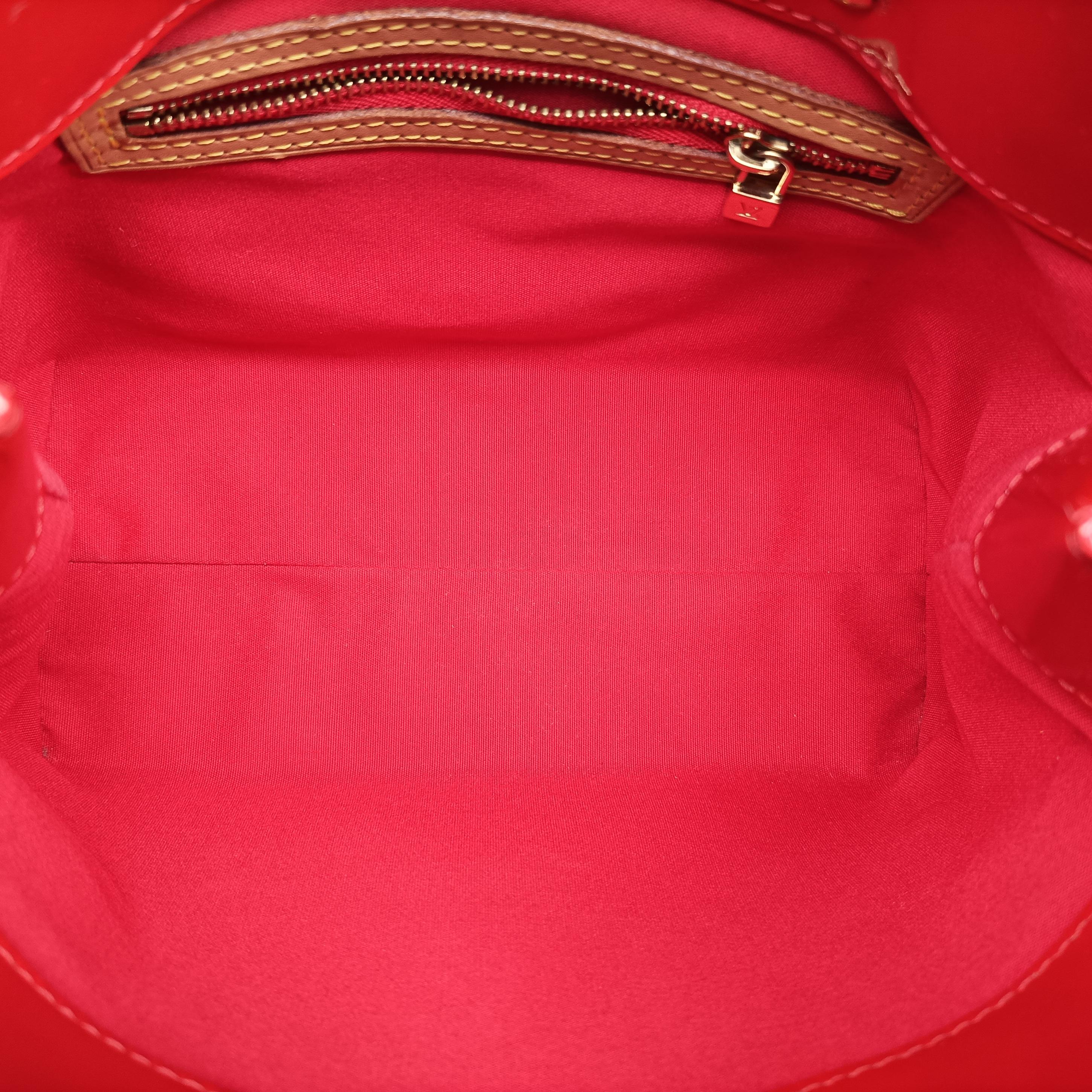 Pre-owned Louis Vuitton Lead PM Rouge Vernis M91088 handbag | stylenewstar