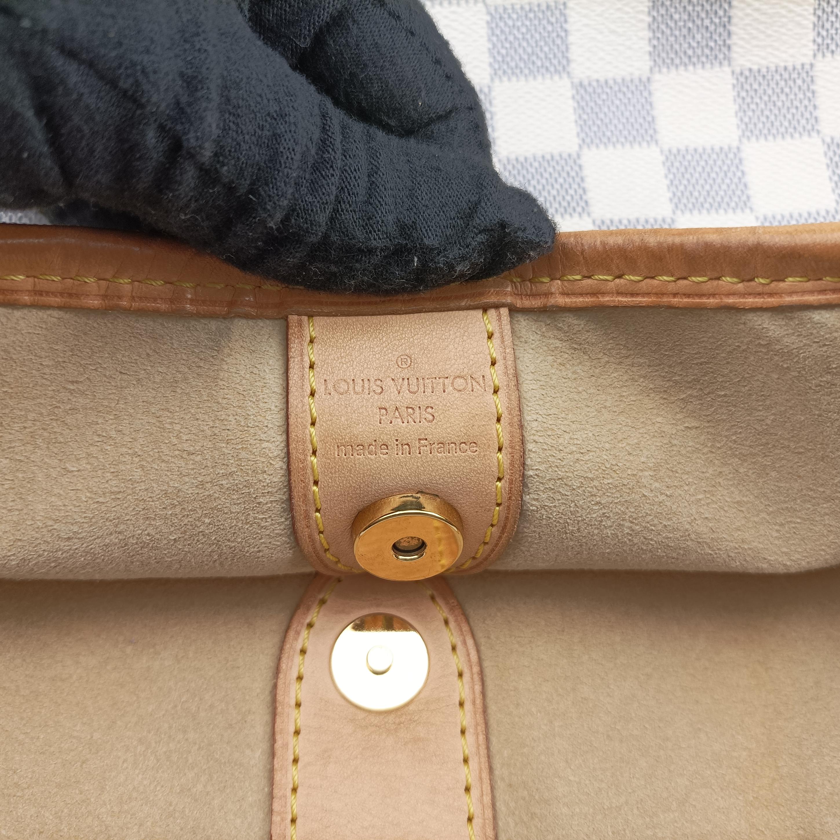 Secondhand Louis Vuitton GALLIERA PM AZUR Damier Canvas N55215 shoulderbag | stylenewstar