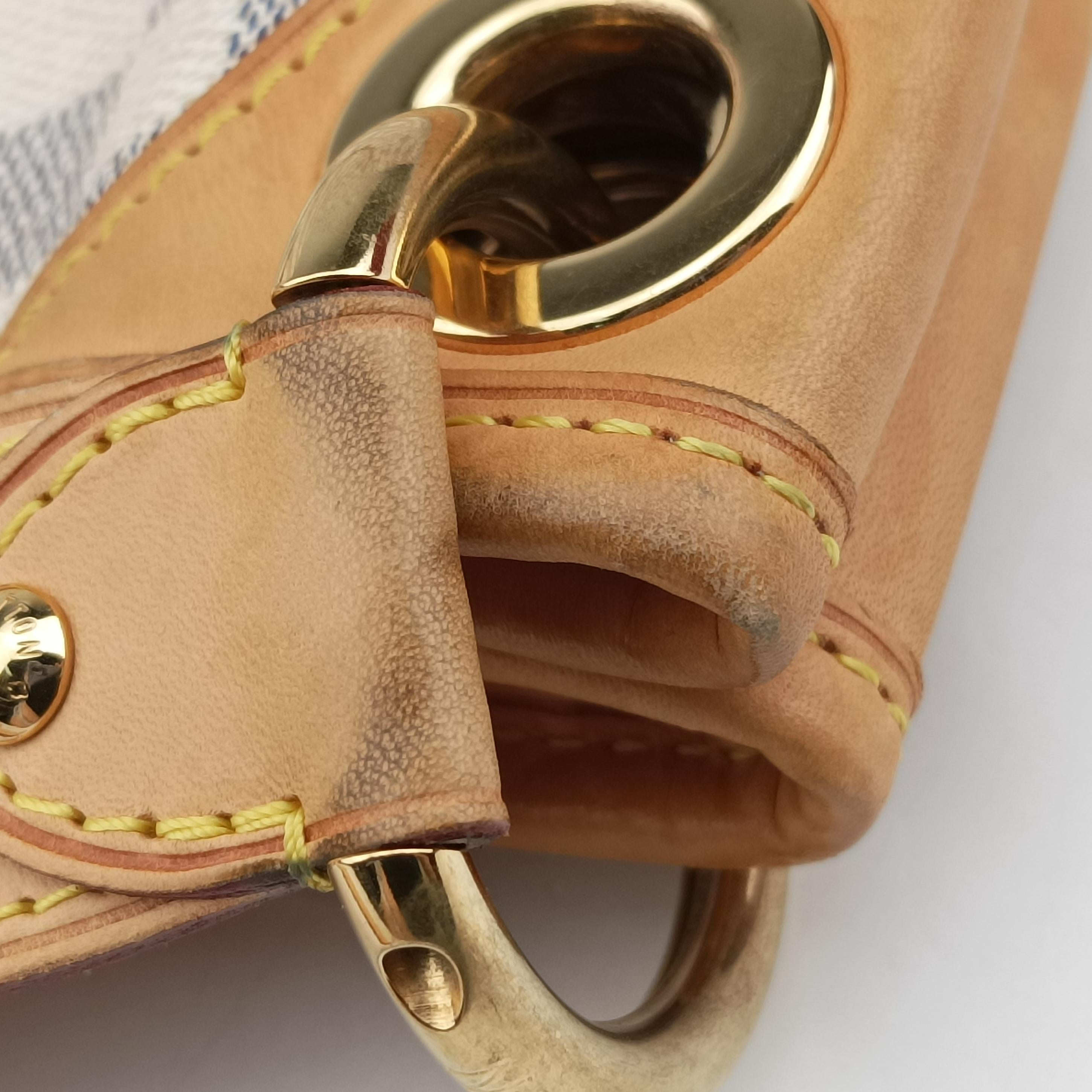 Secondhand Louis Vuitton GALLIERA PM AZUR Damier Canvas N55215 shoulderbag | stylenewstar