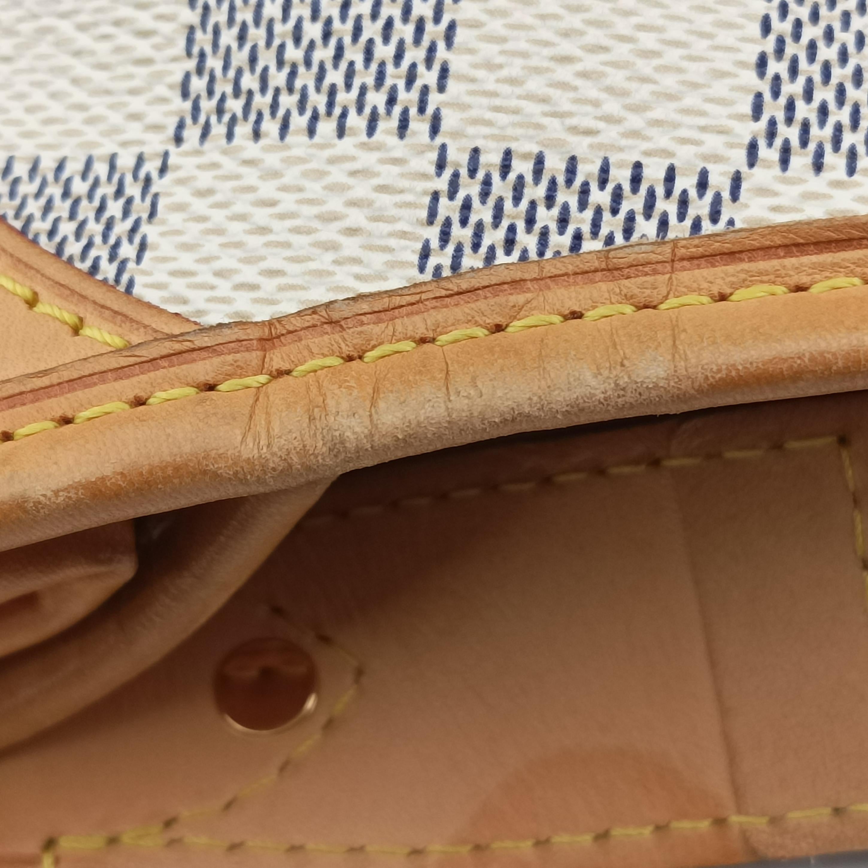 Secondhand Louis Vuitton GALLIERA PM AZUR Damier Canvas N55215 shoulderbag | stylenewstar