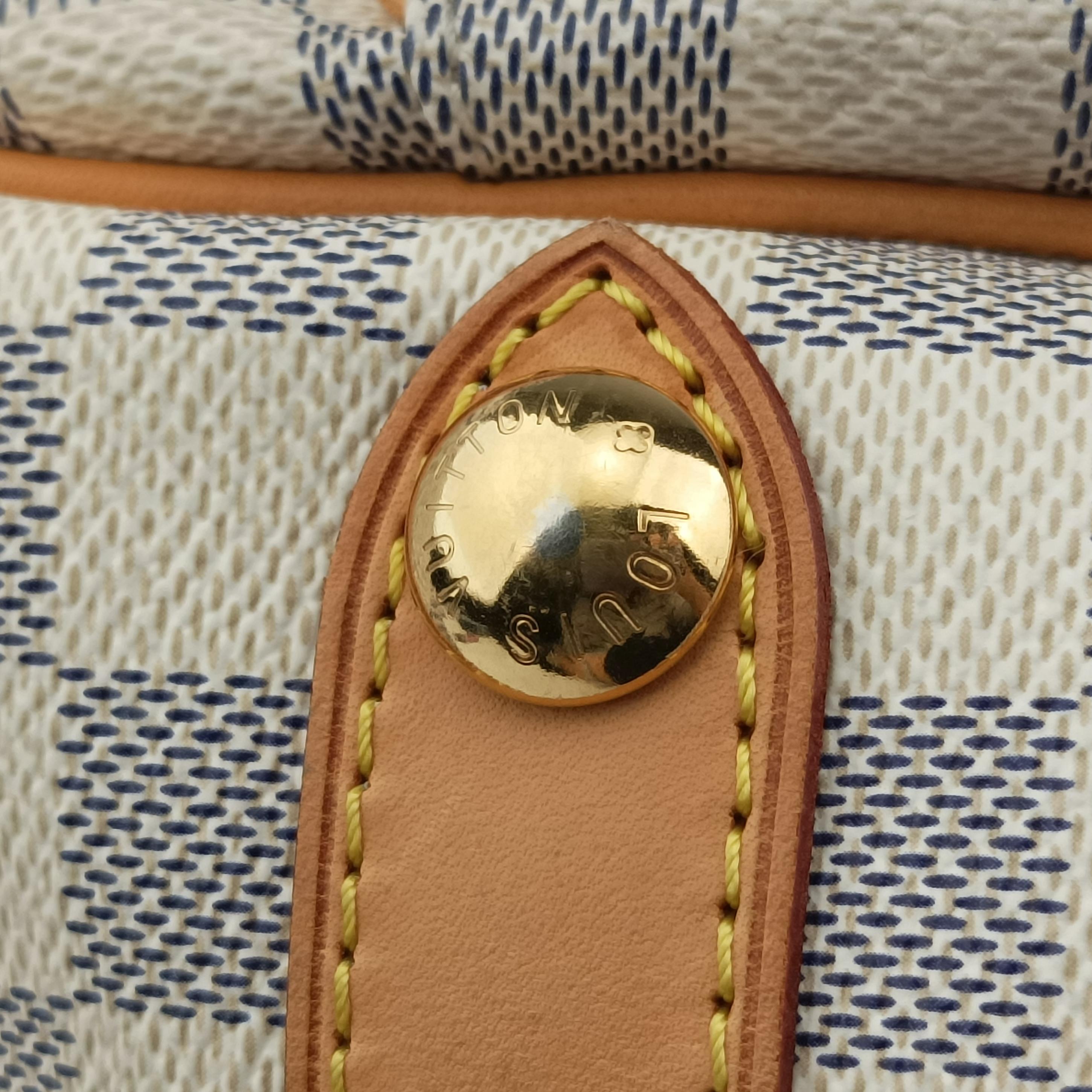 Secondhand Louis Vuitton GALLIERA PM AZUR Damier Canvas N55215 shoulderbag | stylenewstar