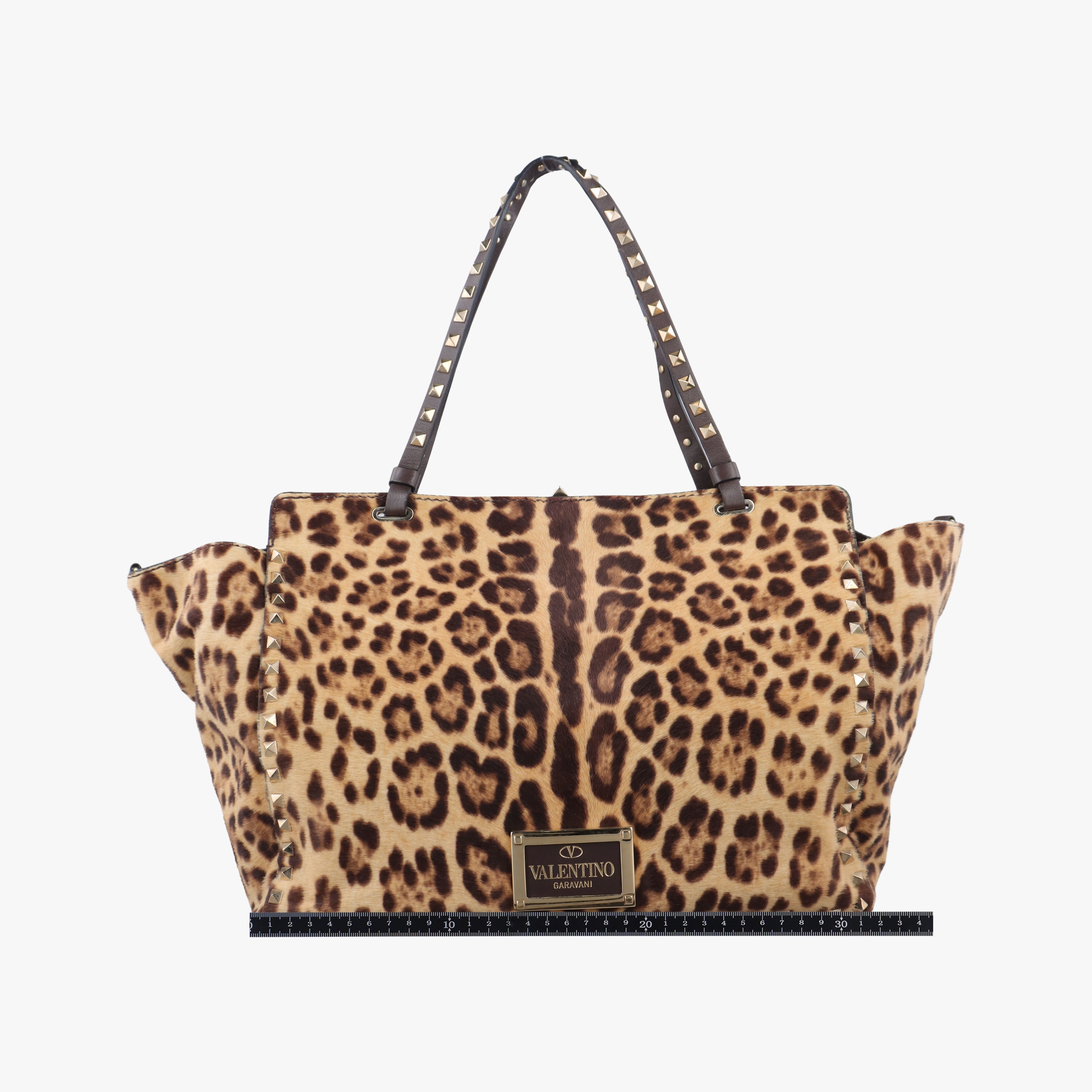 Pre-owned Valentino Rockstud Multicolour ponyhair  shoulderbag | stylenewstar