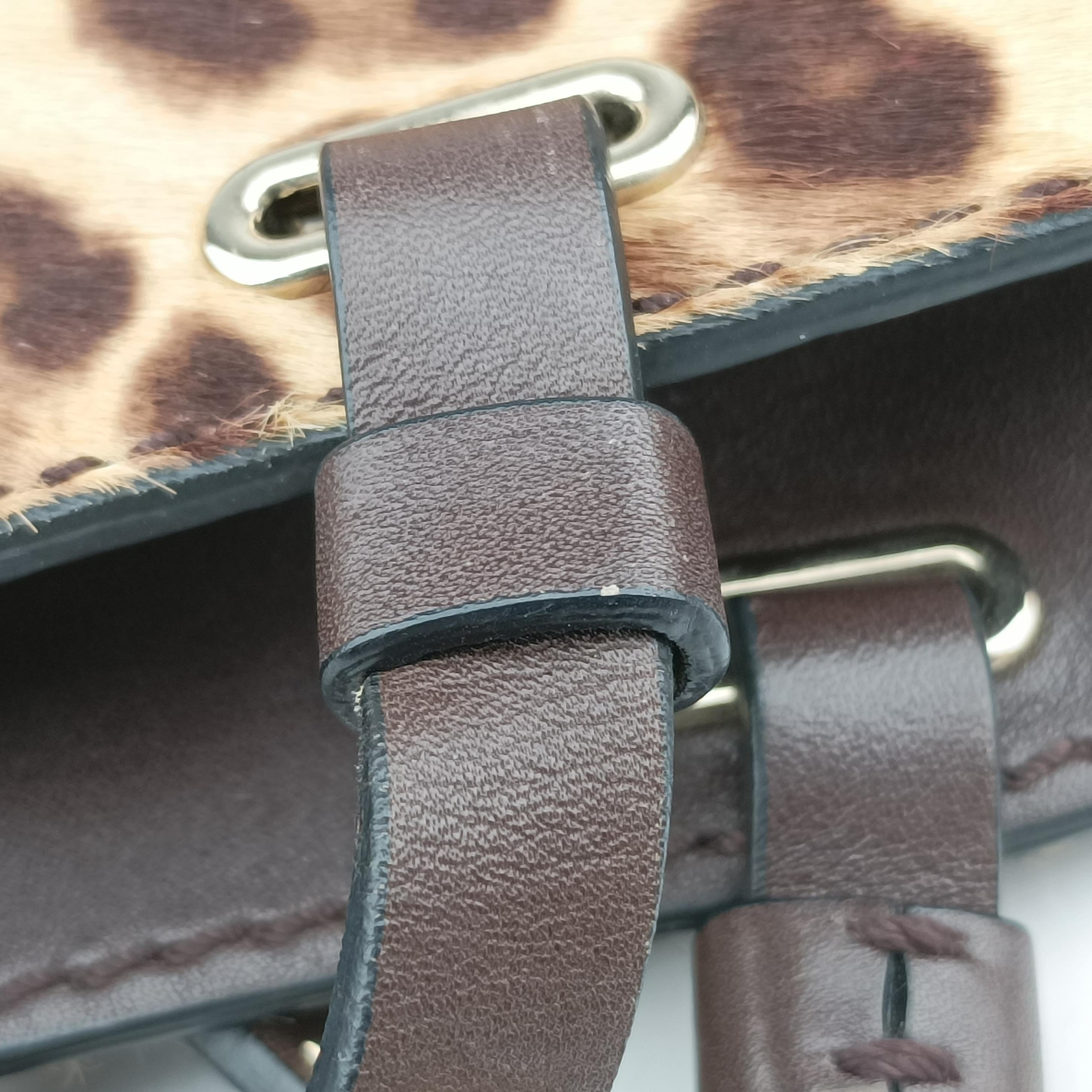 Pre-owned Valentino Rockstud Multicolour ponyhair  shoulderbag | stylenewstar
