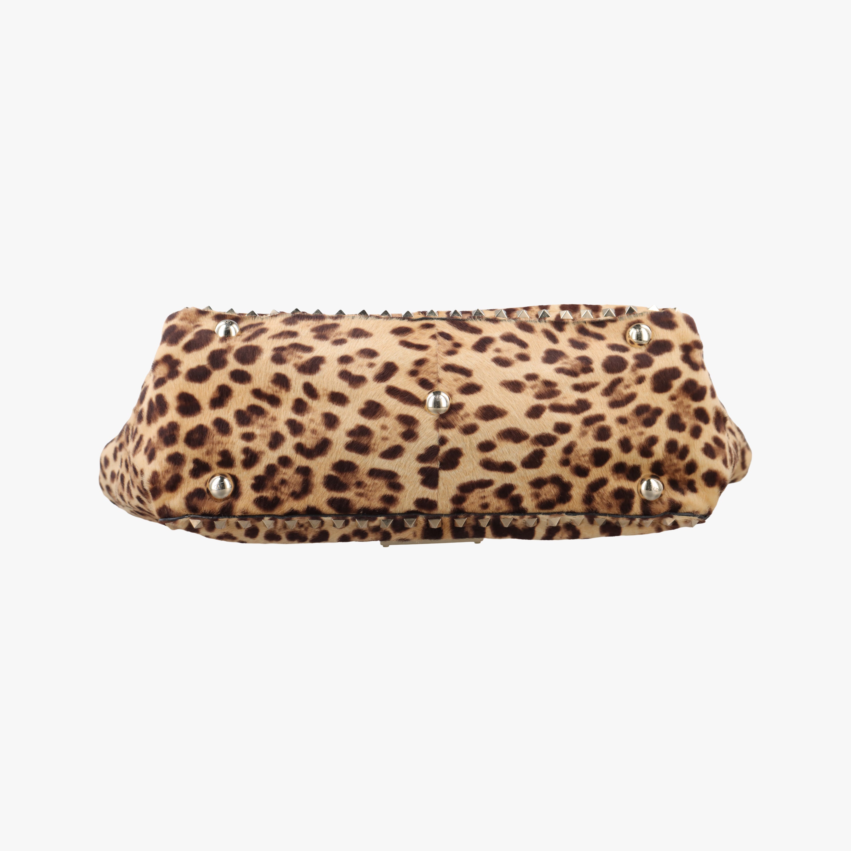 Pre-owned Valentino Rockstud Multicolour ponyhair  shoulderbag | stylenewstar
