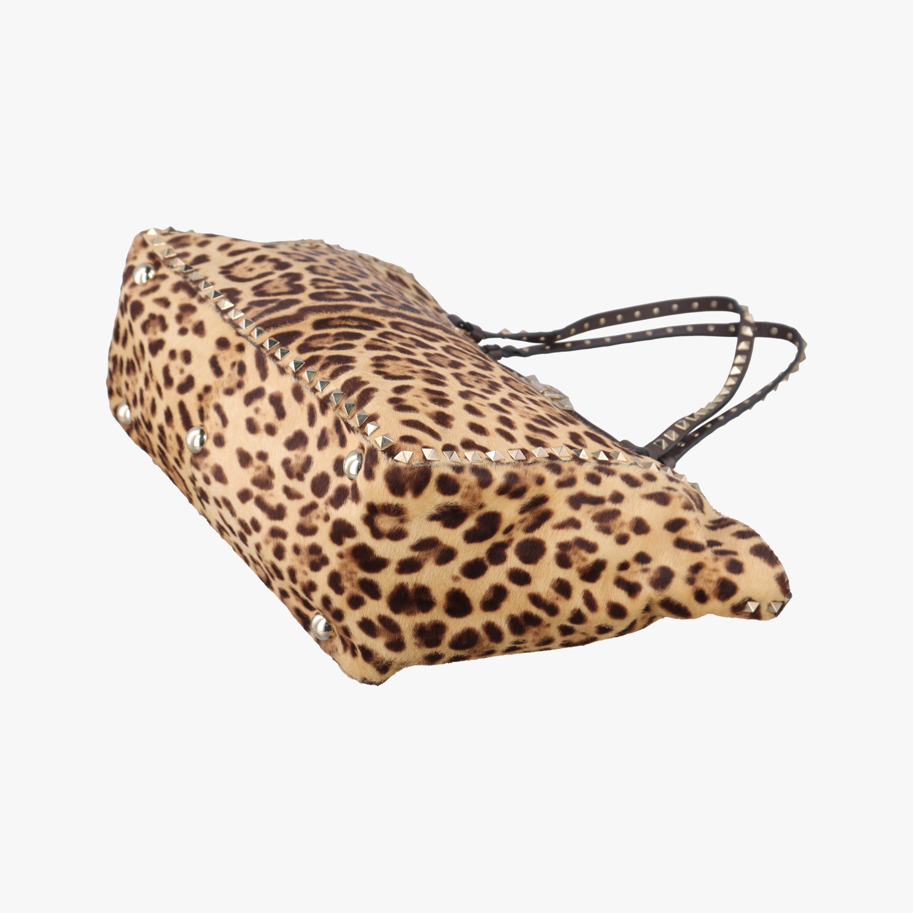 Pre-owned Valentino Rockstud Multicolour ponyhair  shoulderbag | stylenewstar