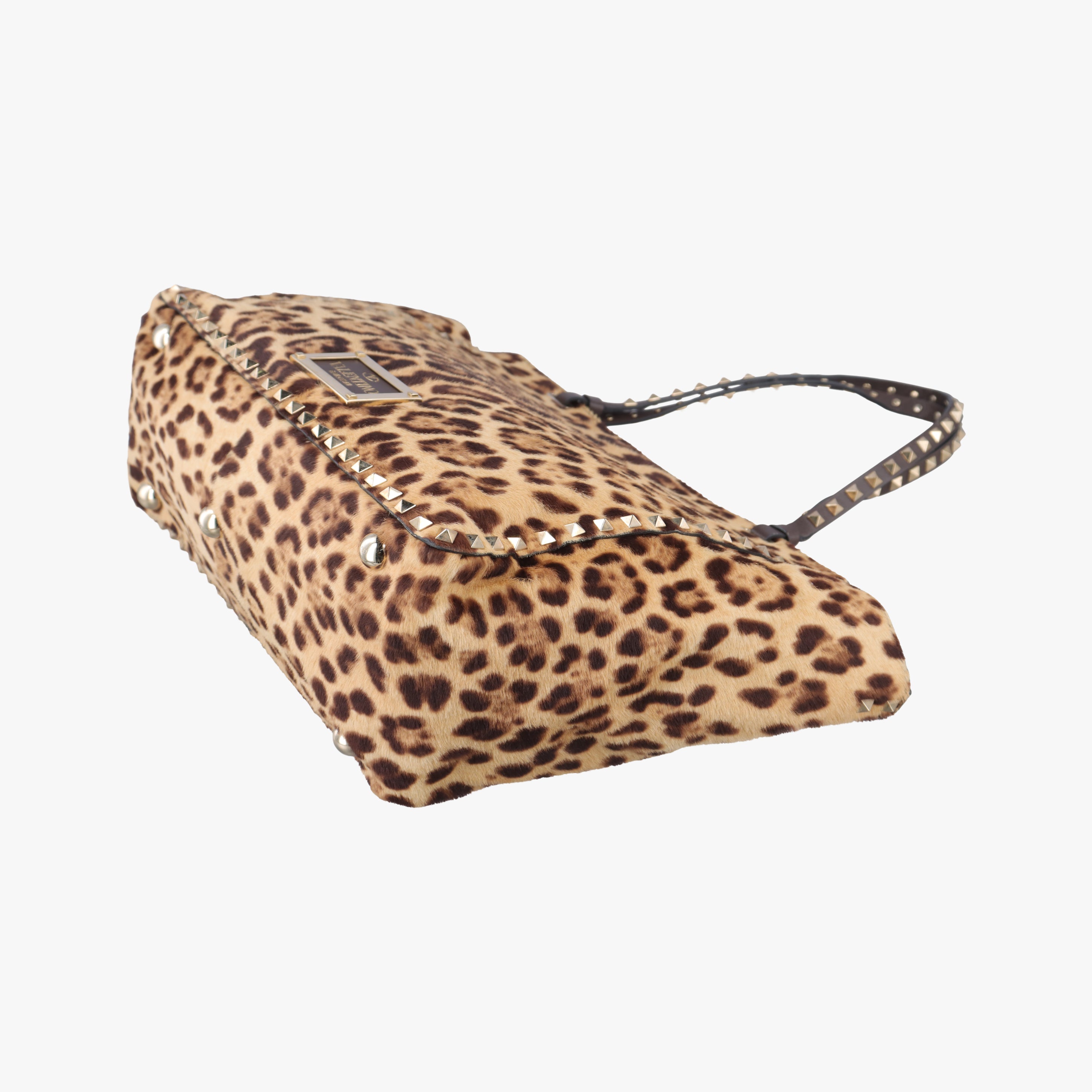 Pre-owned Valentino Rockstud Multicolour ponyhair  shoulderbag | stylenewstar
