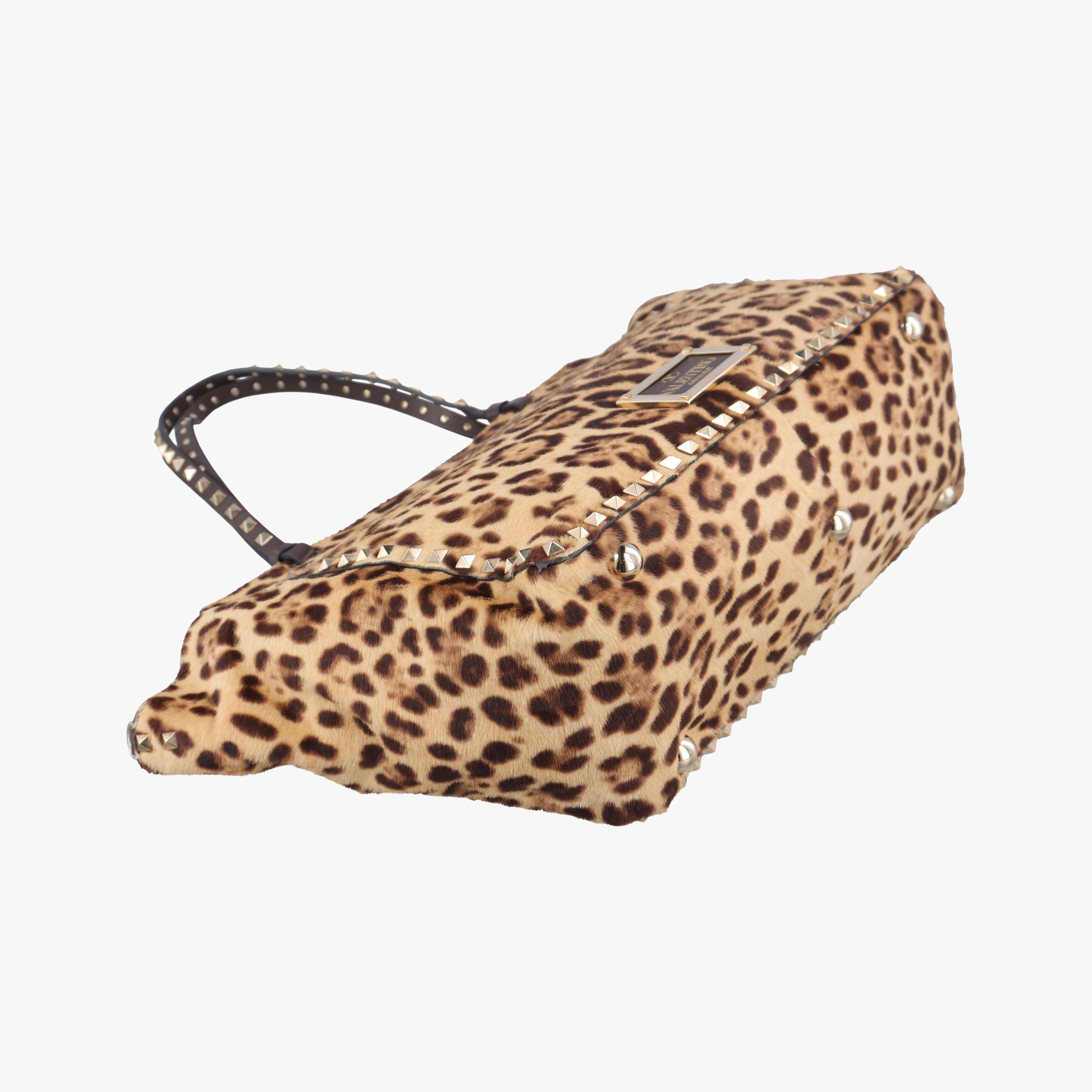 Pre-owned Valentino Rockstud Multicolour ponyhair  shoulderbag | stylenewstar