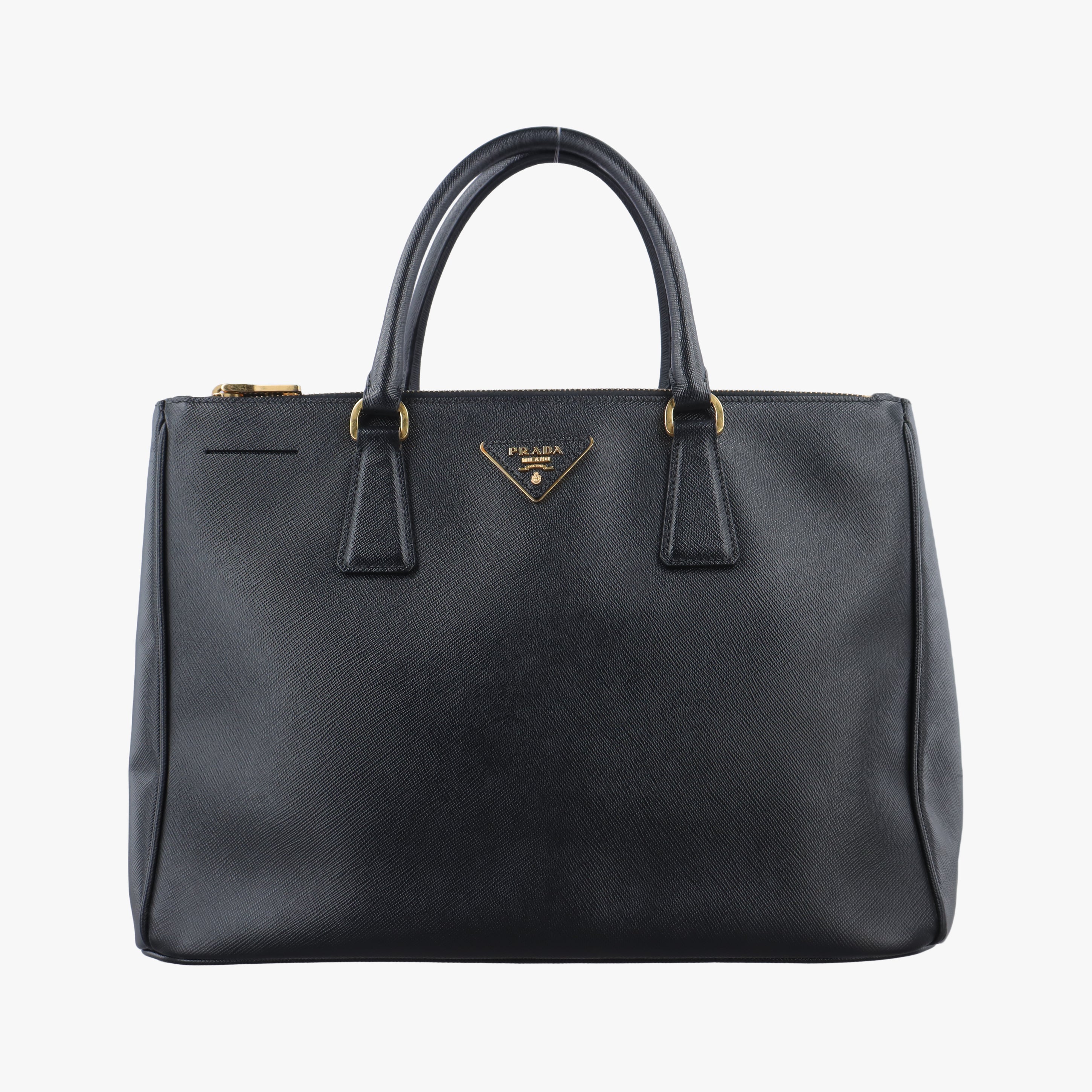 Pre-owned Prada Galleria Black SAFFIANO Leather BN1786 handbag | stylenewstar