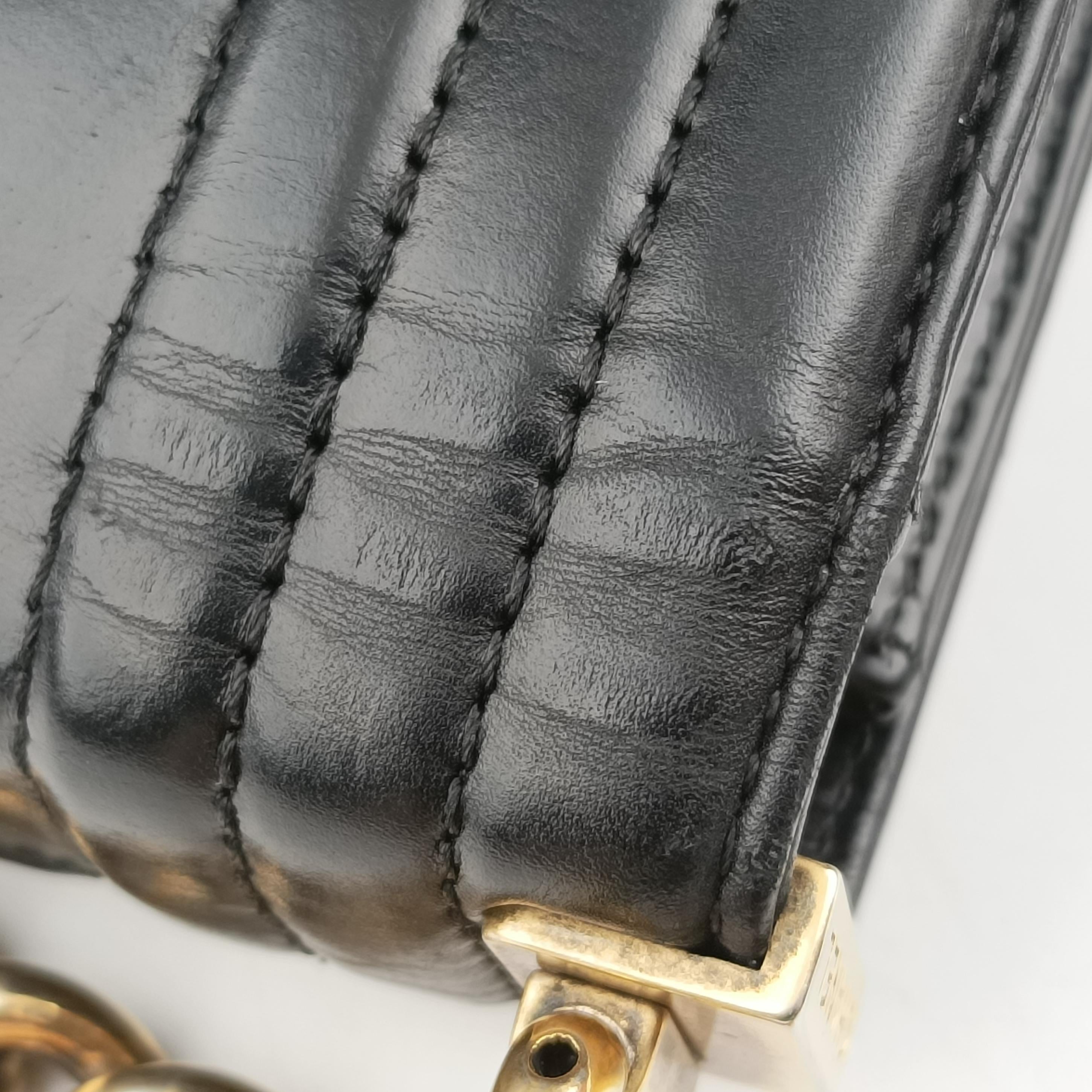 Pre-owned Chanel BOY CHANEL Black Leather A66713 shoulderbag | stylenewstar
