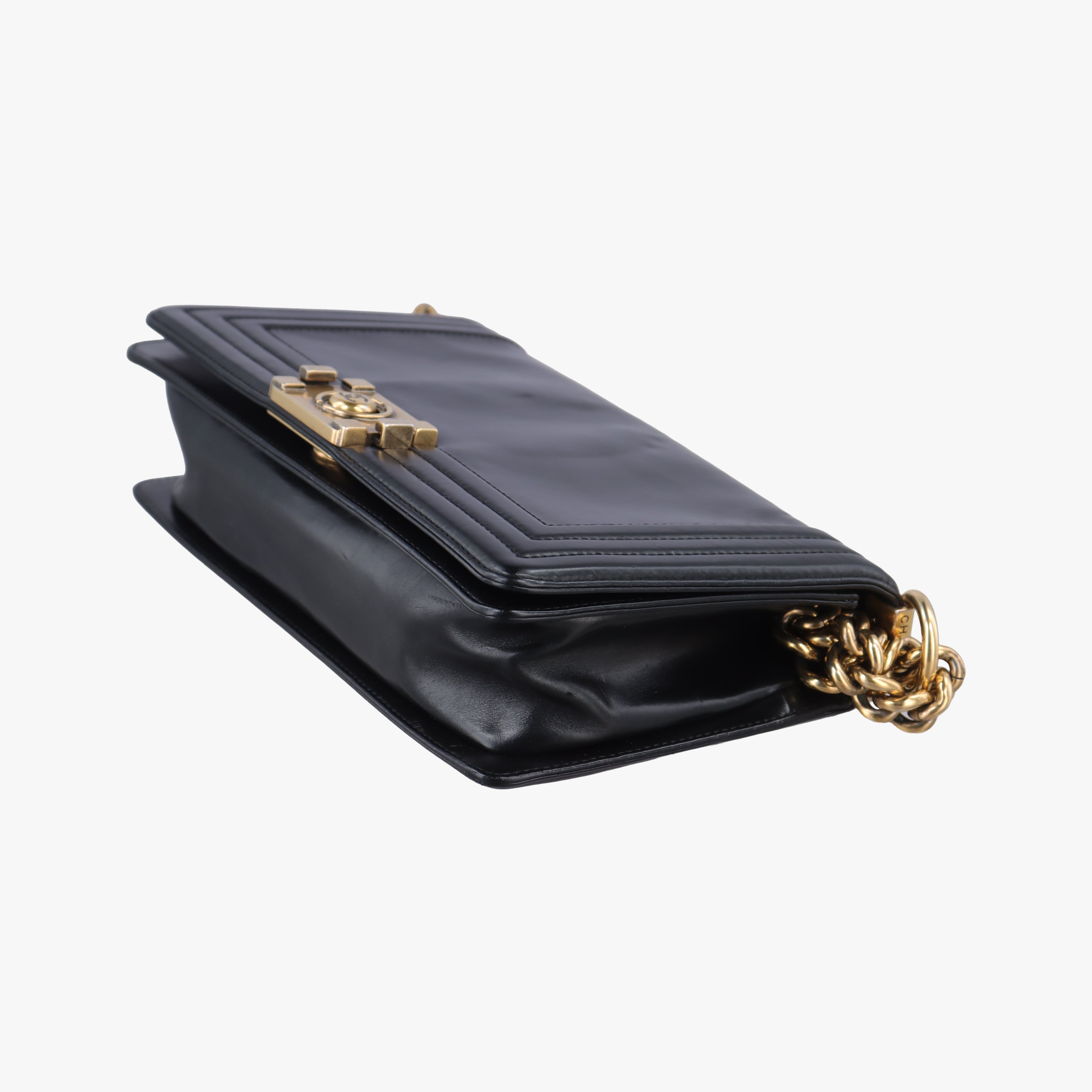 Pre-owned Chanel BOY CHANEL Black Leather A66713 shoulderbag | stylenewstar