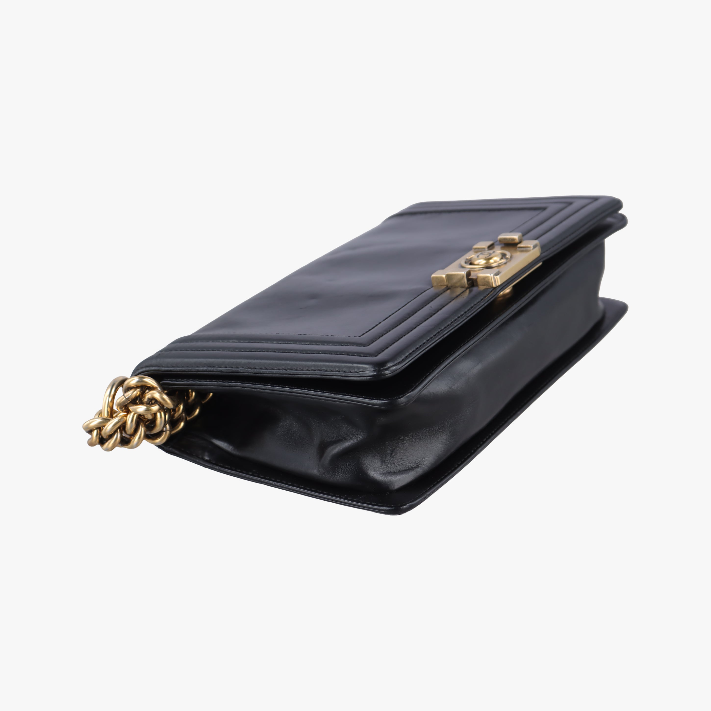 Pre-owned Chanel BOY CHANEL Black Leather A66713 shoulderbag | stylenewstar
