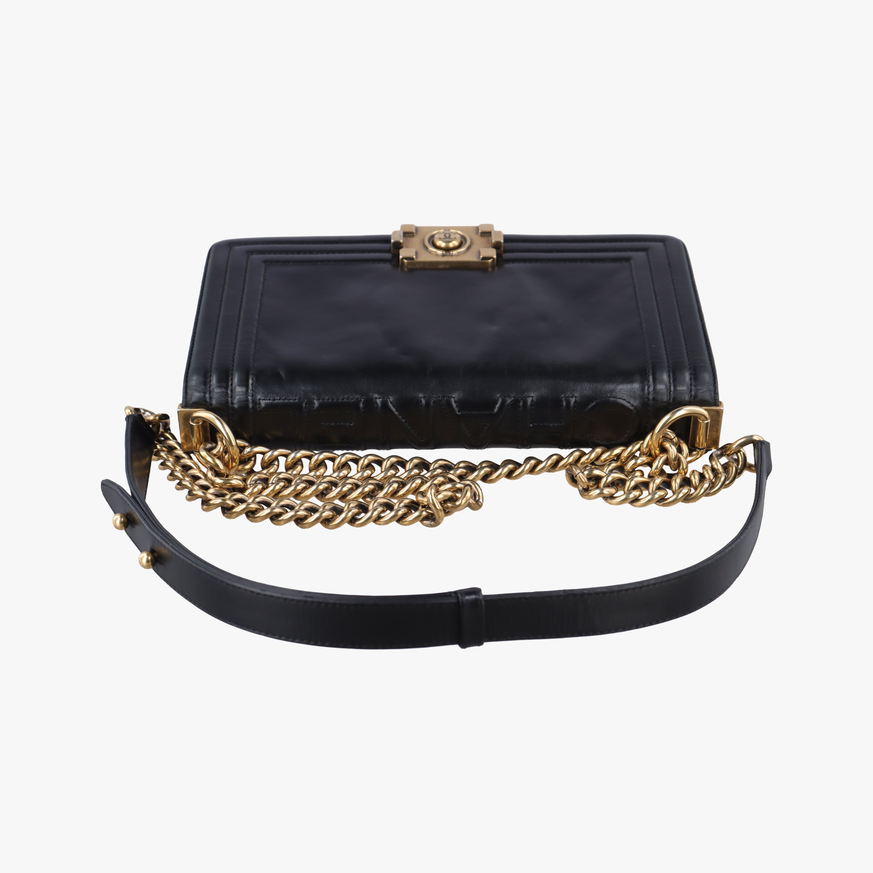 Pre-owned Chanel BOY CHANEL Black Leather A66713 shoulderbag | stylenewstar