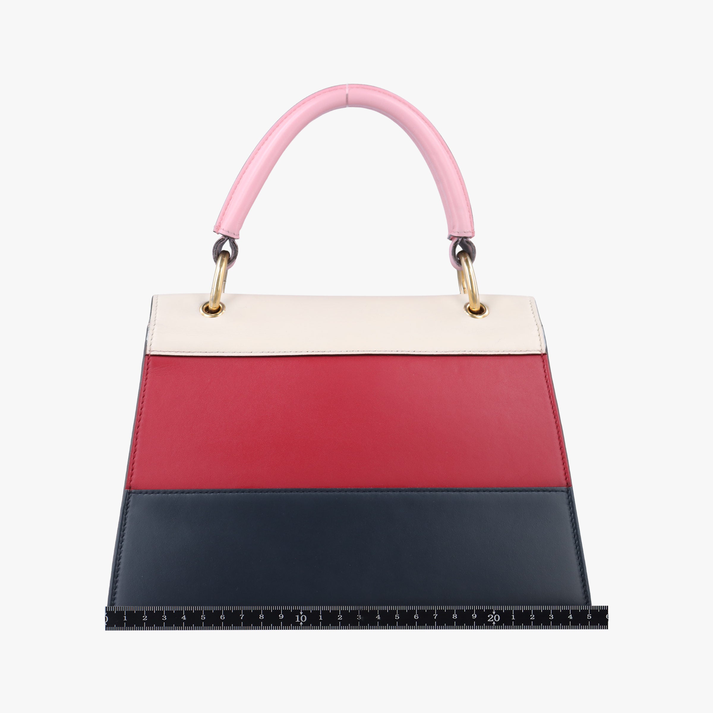Pre-owned Gucci Queen Margaret White×Red×Blue×Pink Leather 476541 shoulderbag | stylenewstar