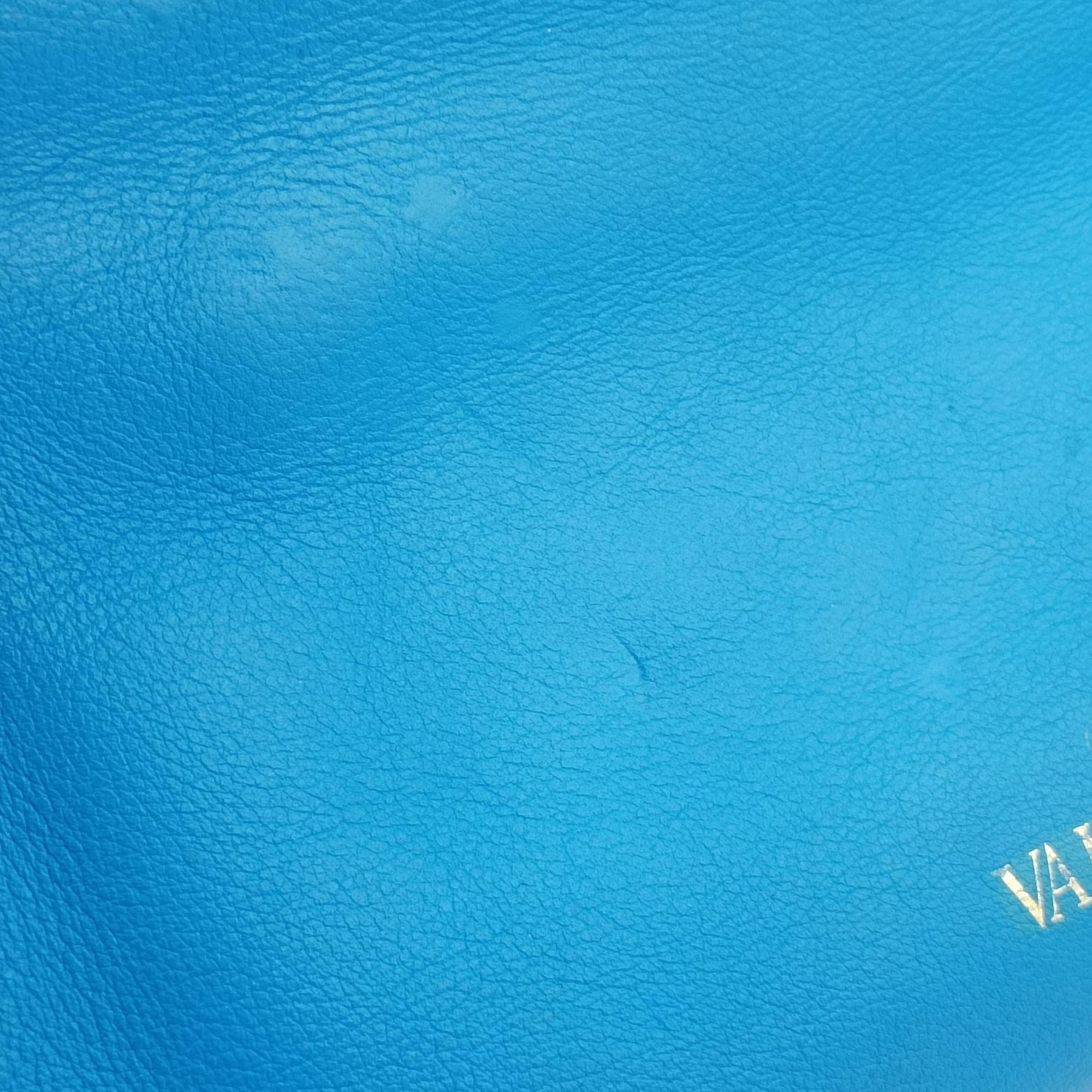 Pre-owned Valentino Rockstud Blue Leather  shoulderbag | stylenewstar