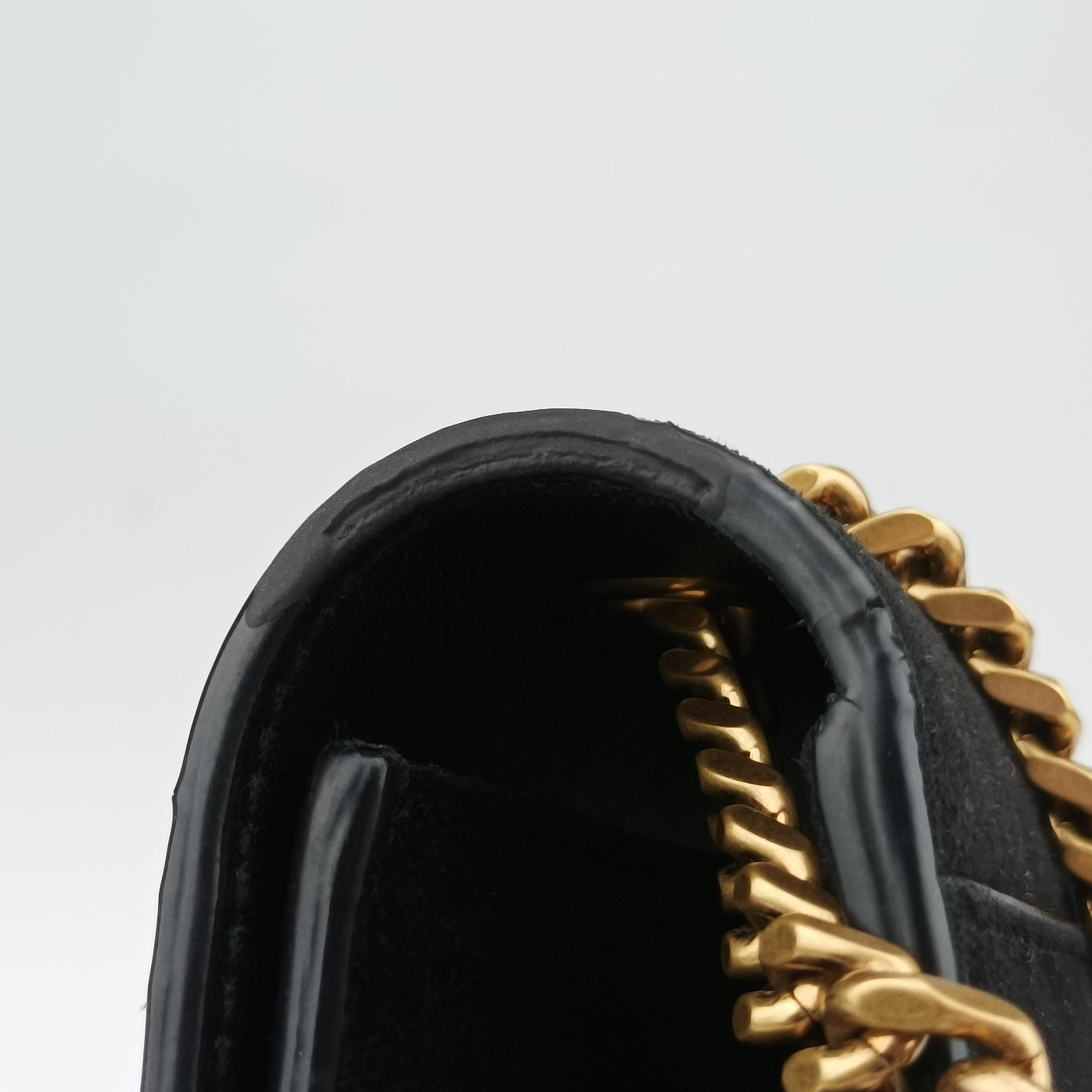 Pre-owned Yves Saint Laurent KATE Black×Multicolour Suede 455263 shoulderbag | stylenewstar
