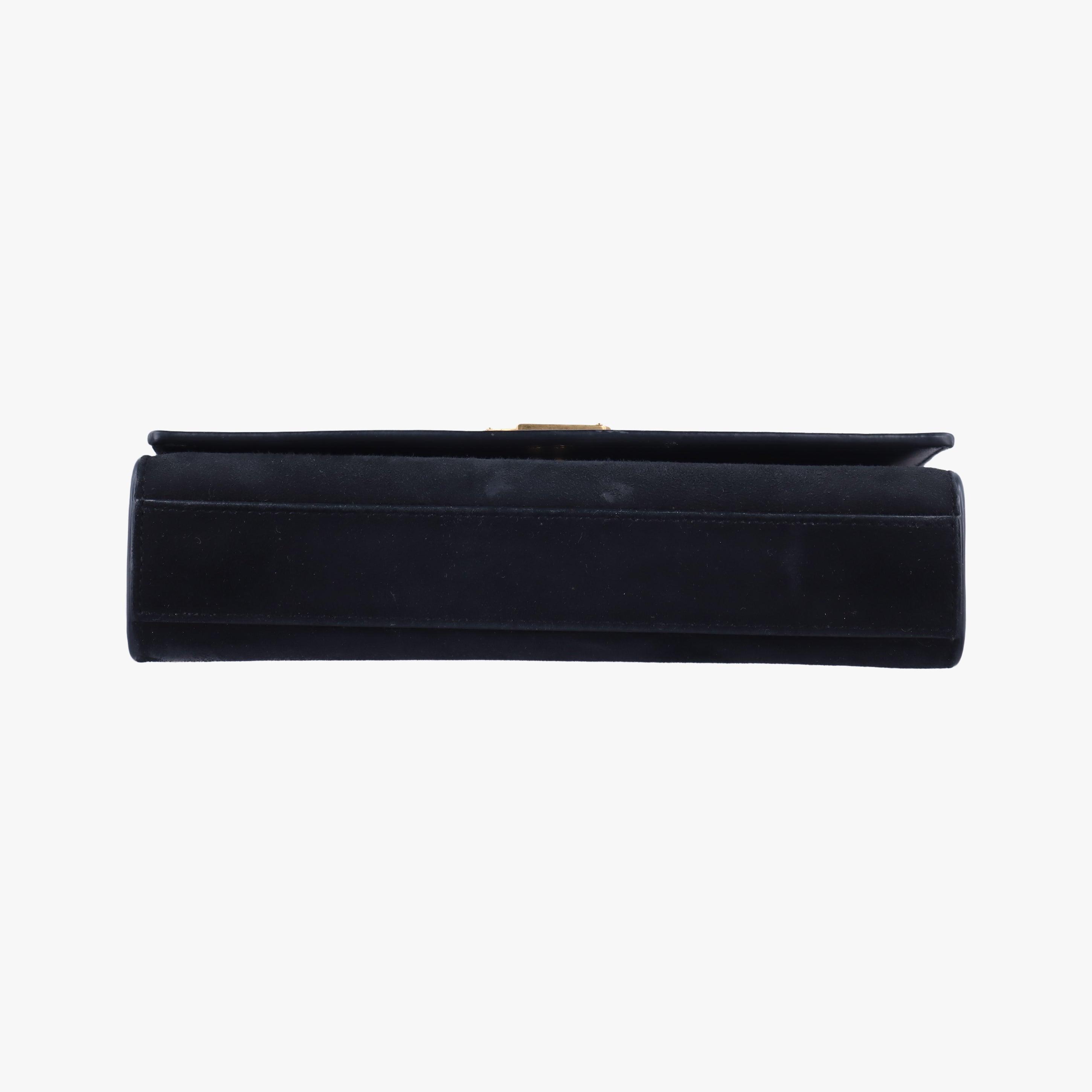 Pre-owned Yves Saint Laurent KATE Black×Multicolour Suede 455263 shoulderbag | stylenewstar