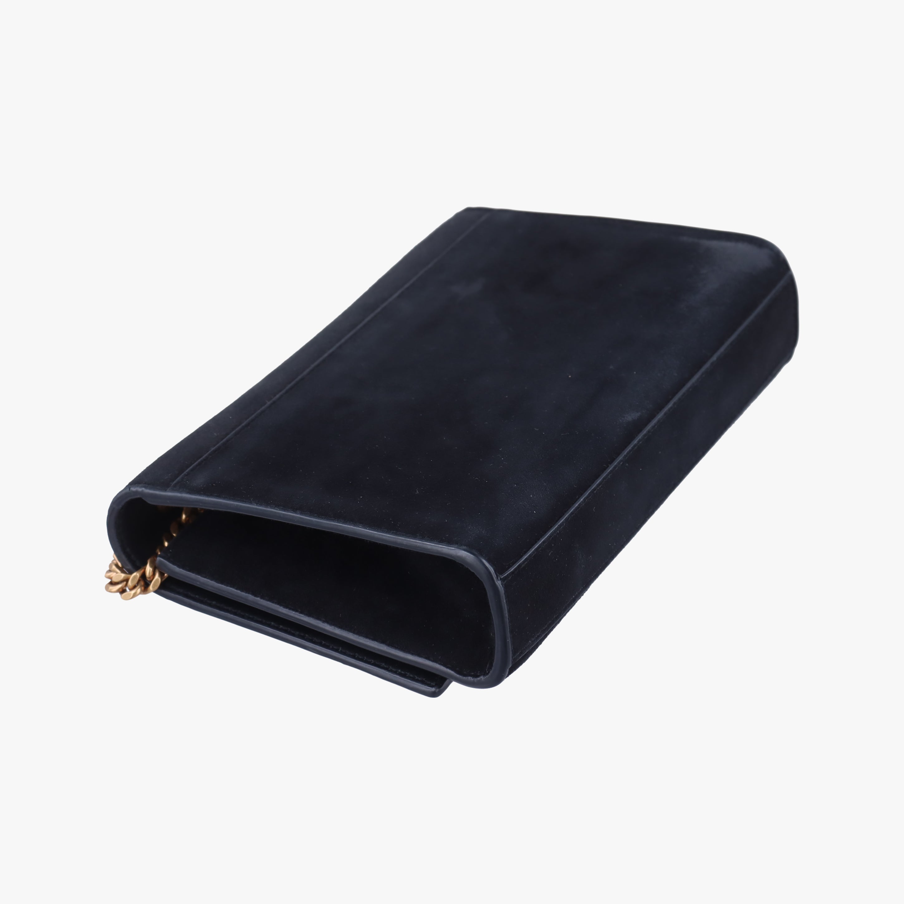Pre-owned Yves Saint Laurent KATE Black×Multicolour Suede 455263 shoulderbag | stylenewstar