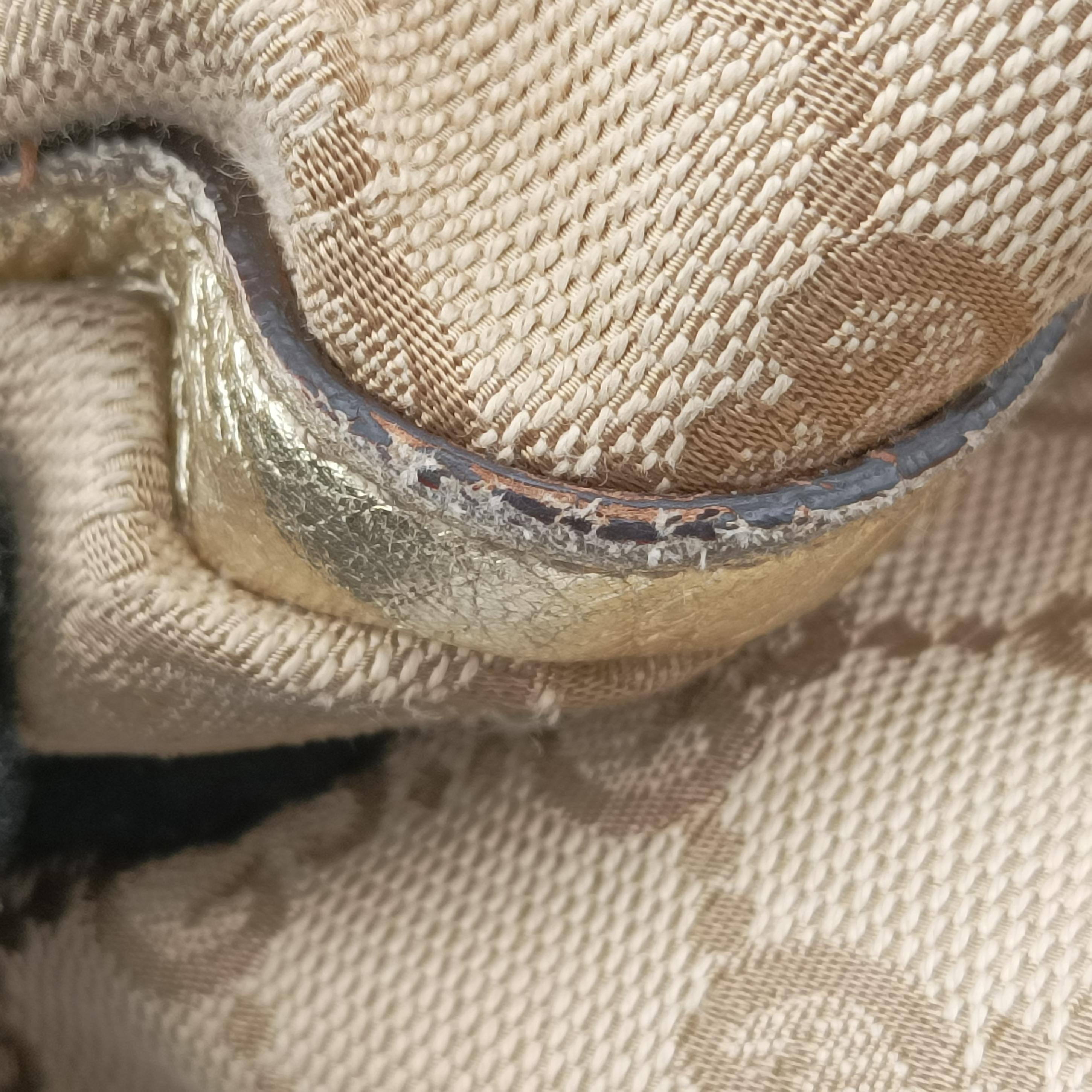 Secondhand Gucci Abbey D-ring Hobo Beige canvas 189835 handbag | stylenewstar