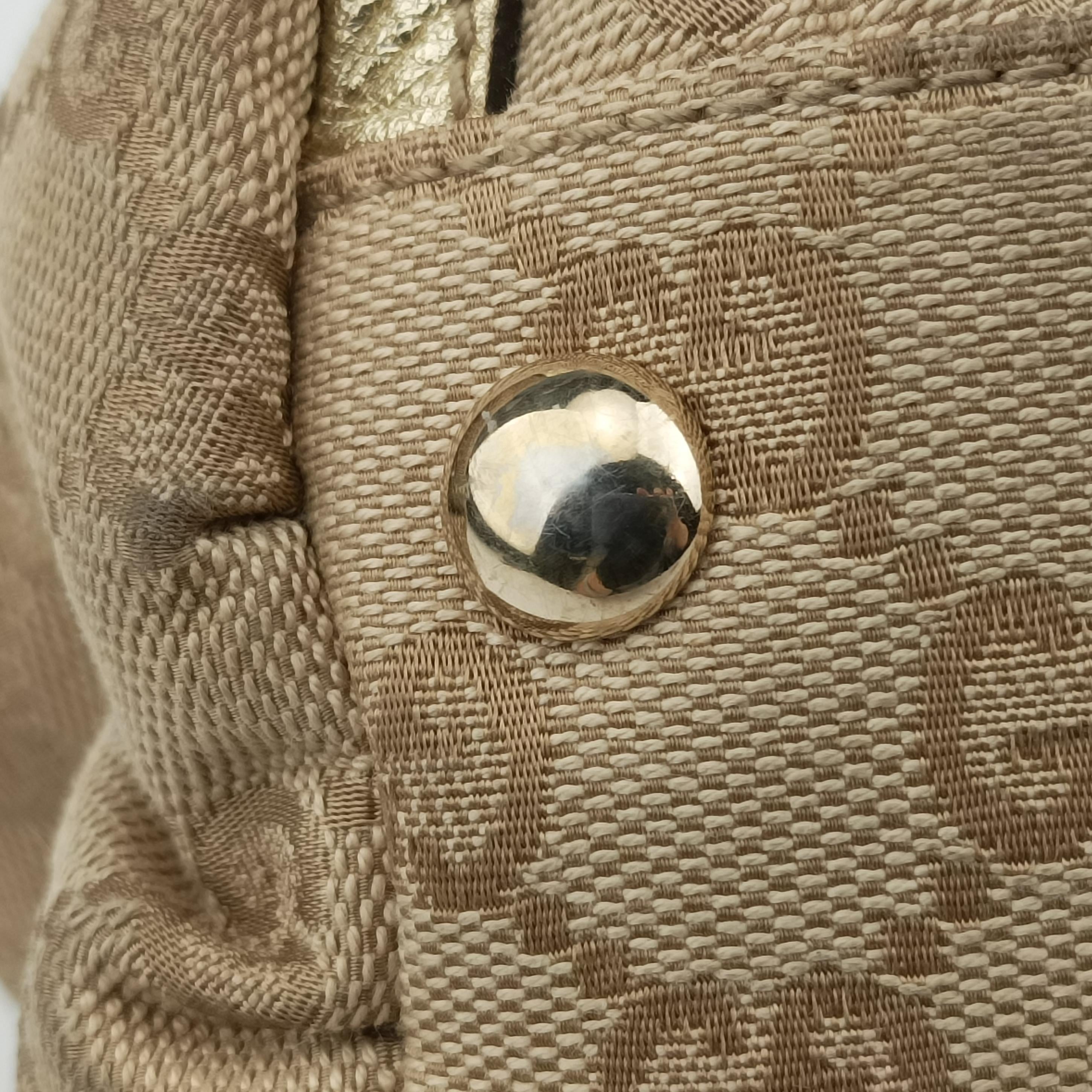 Secondhand Gucci Abbey D-ring Hobo Beige canvas 189835 handbag | stylenewstar