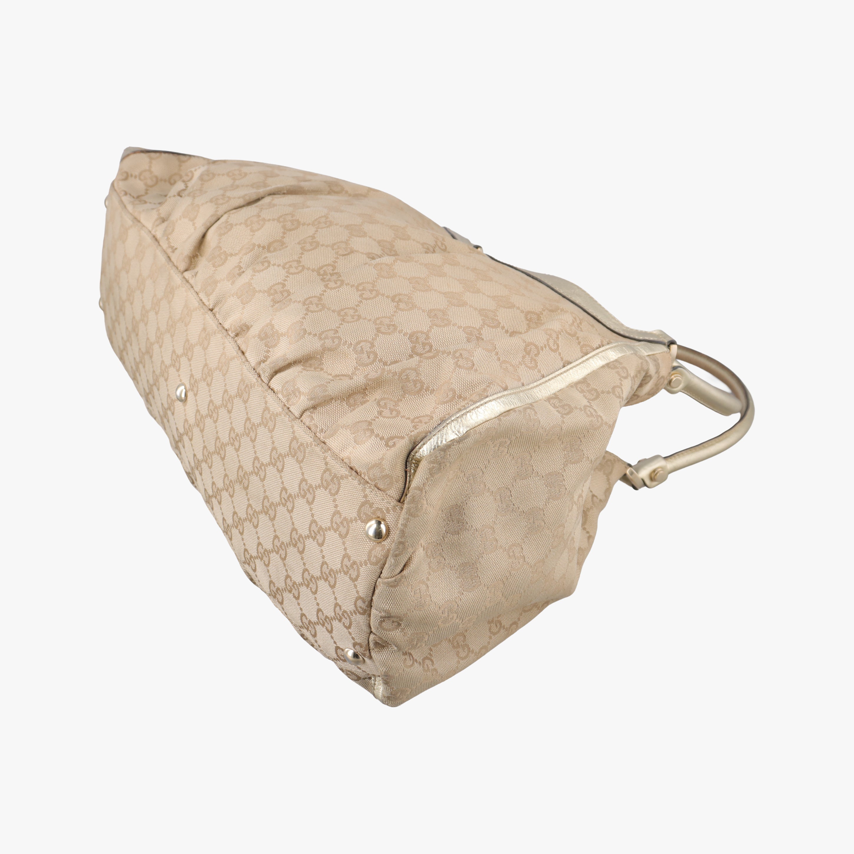 Secondhand Gucci Abbey D-ring Hobo Beige canvas 189835 handbag | stylenewstar