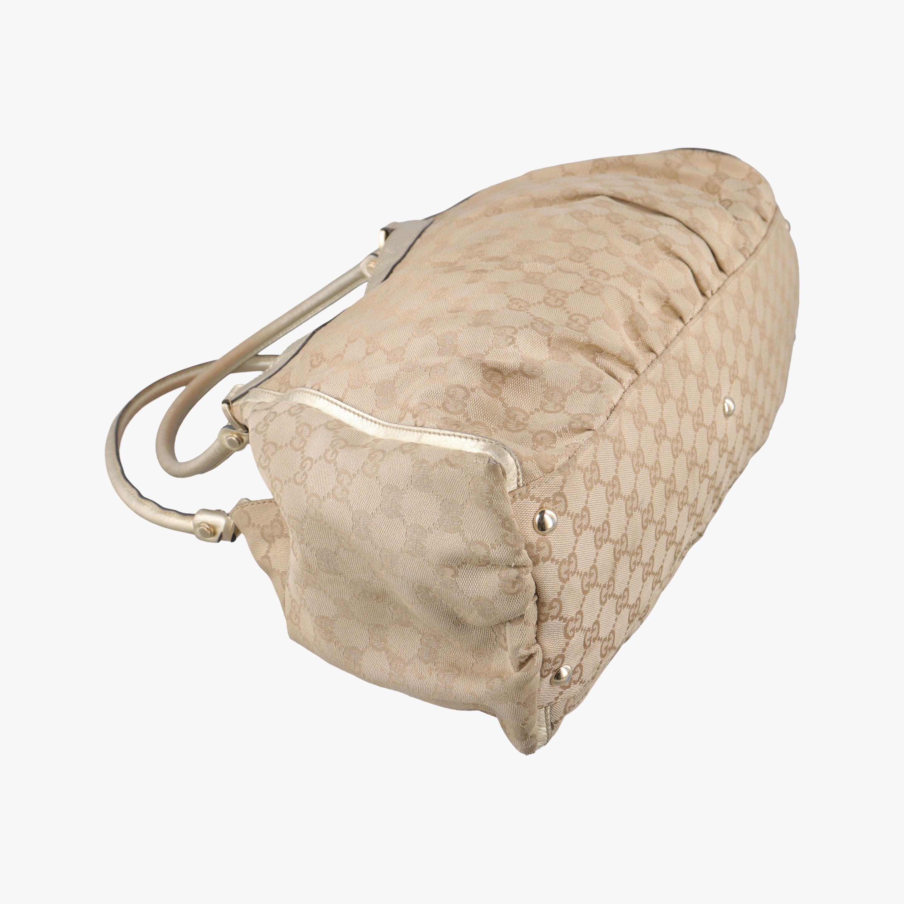 Secondhand Gucci Abbey D-ring Hobo Beige canvas 189835 handbag | stylenewstar