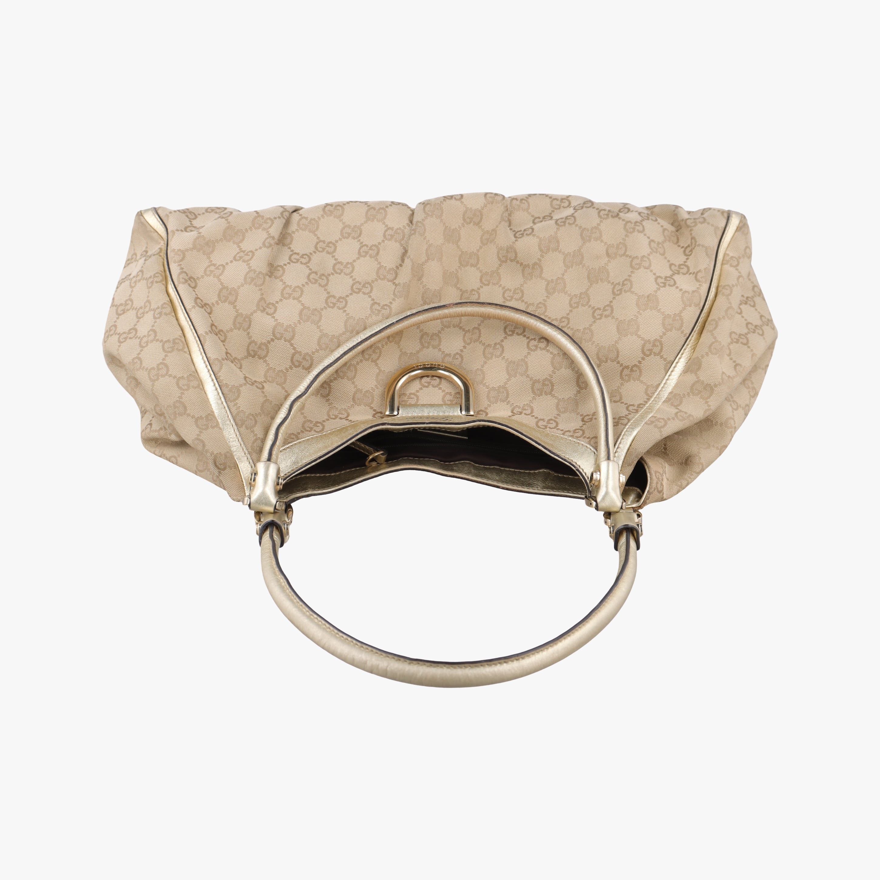 Secondhand Gucci Abbey D-ring Hobo Beige canvas 189835 handbag | stylenewstar