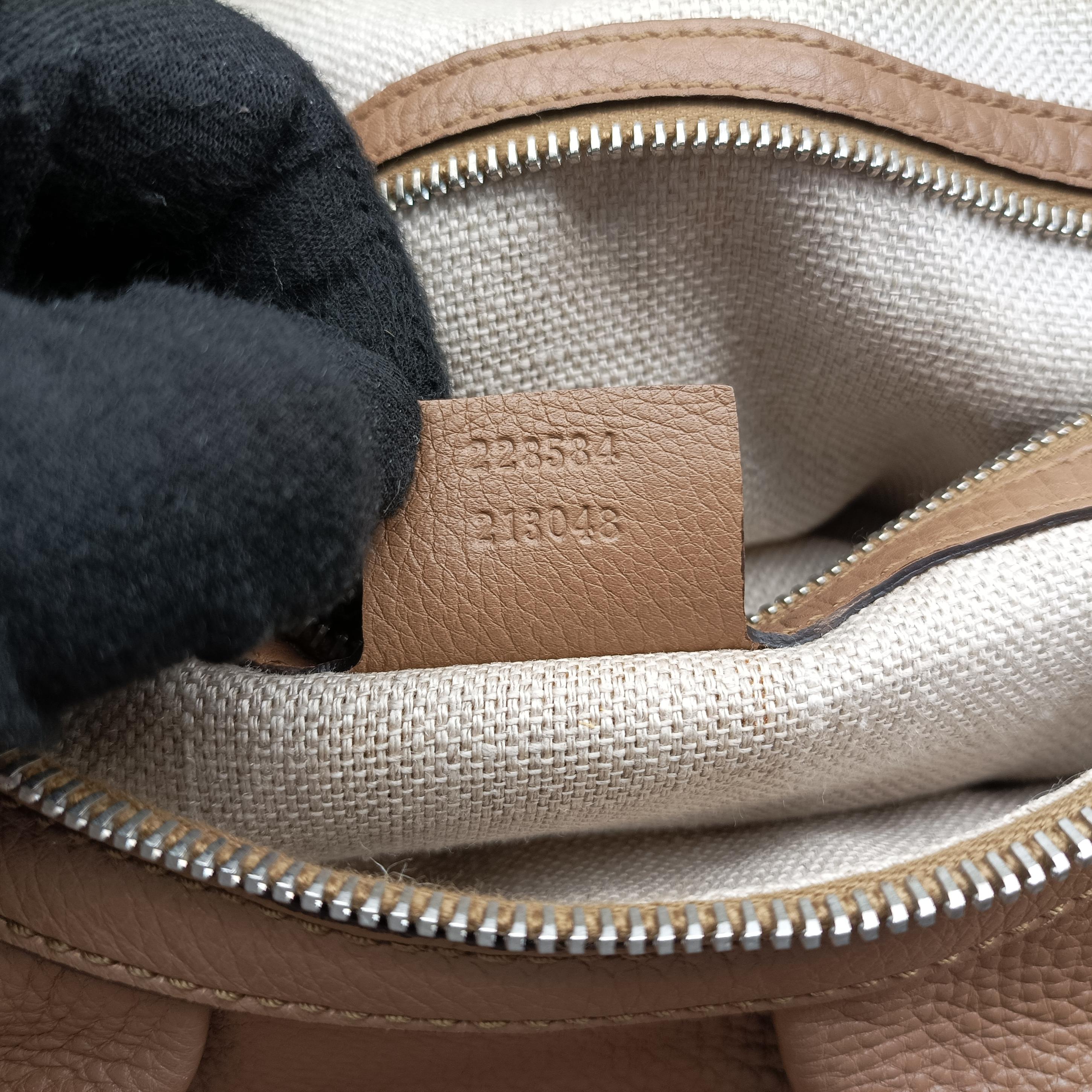 Pre-owned Gucci Icon Bit Brown Leather 228584 shoulderbag | stylenewstar