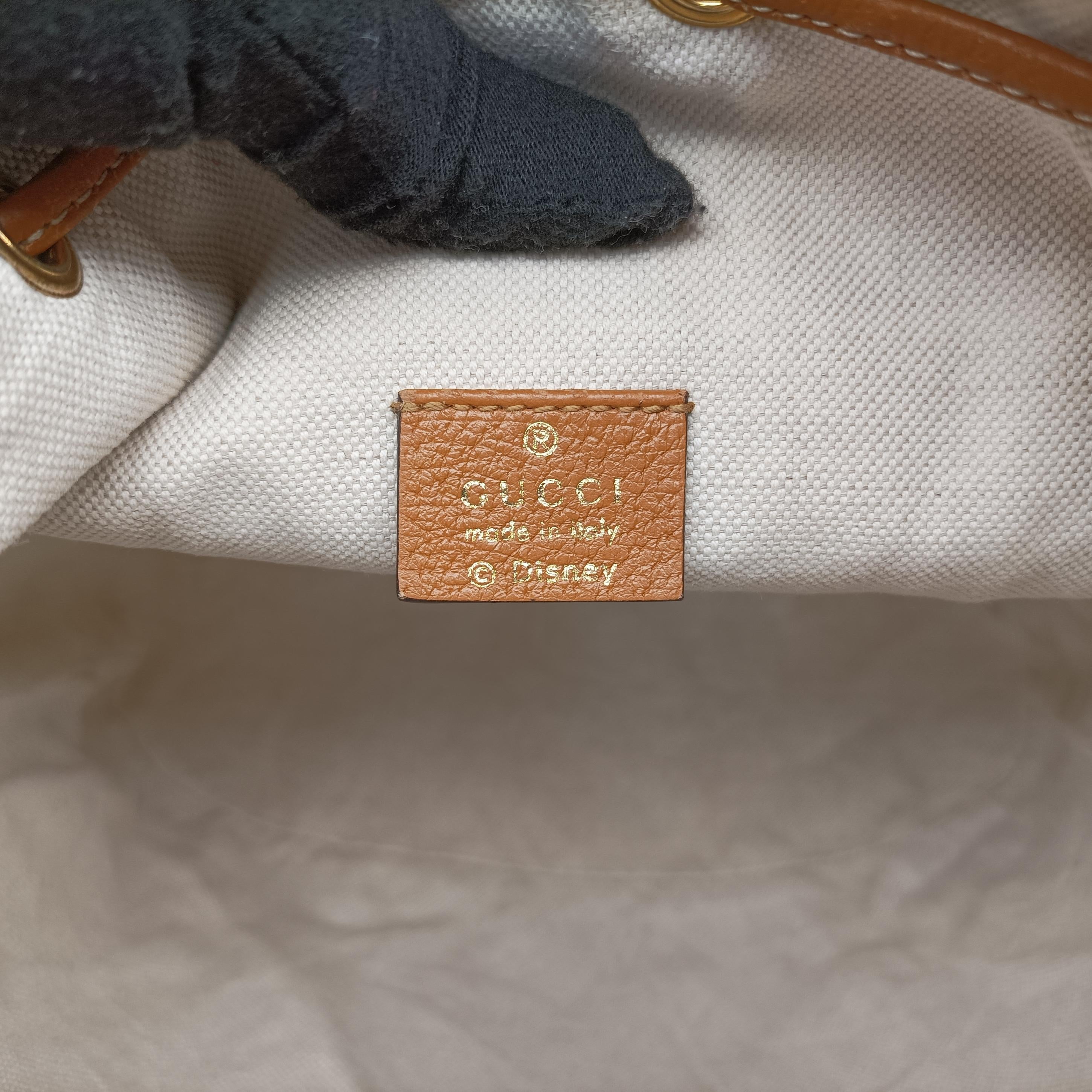 Pre-owned Gucci Micro GG/Small Bucket Bag Brown×multicolor PVC coated canvas 602691 shoulderbag | stylenewstar