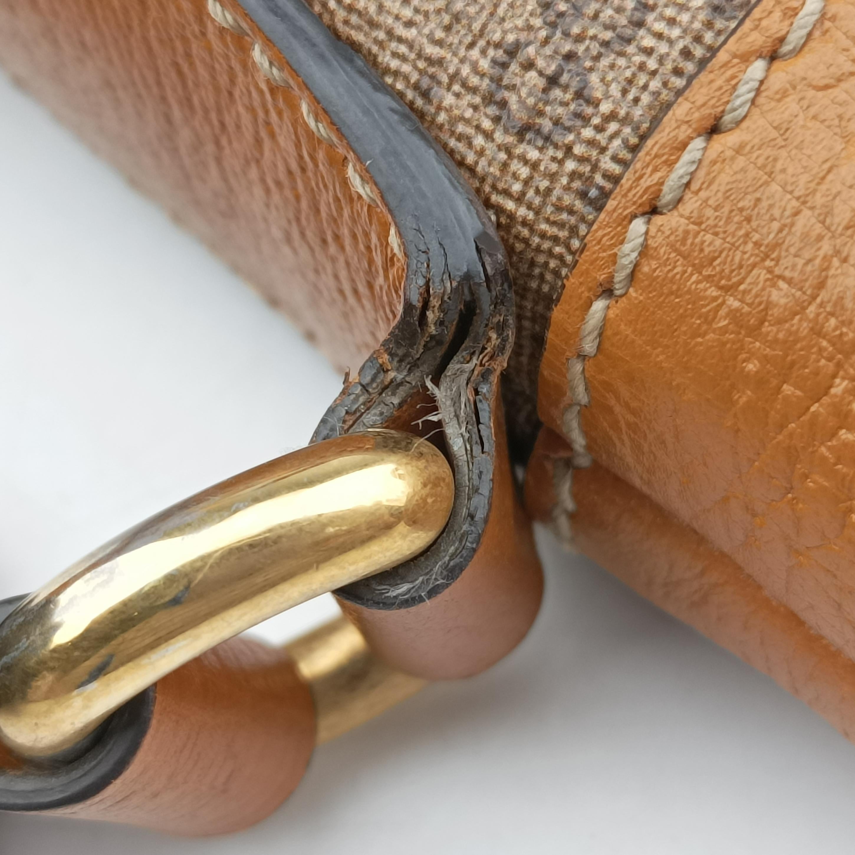 Pre-owned Gucci Micro GG/Small Bucket Bag Brown×multicolor PVC coated canvas 602691 shoulderbag | stylenewstar