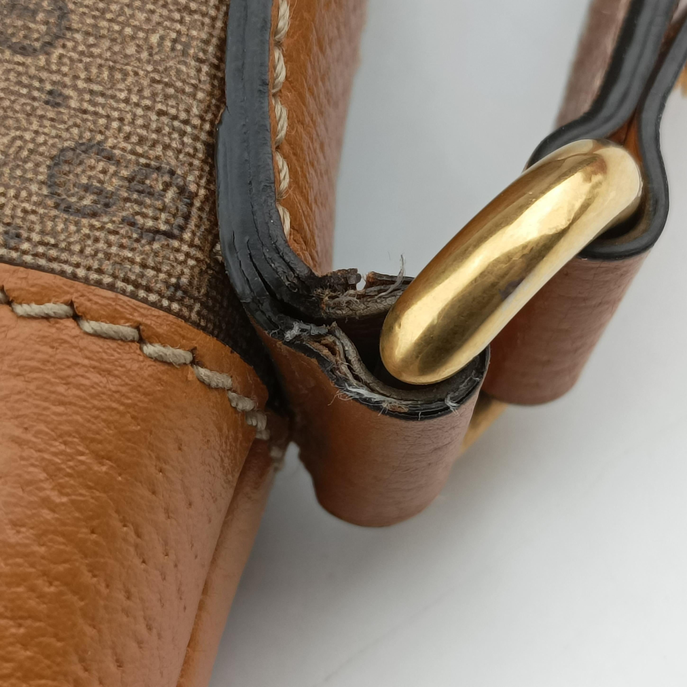 Pre-owned Gucci Micro GG/Small Bucket Bag Brown×multicolor PVC coated canvas 602691 shoulderbag | stylenewstar