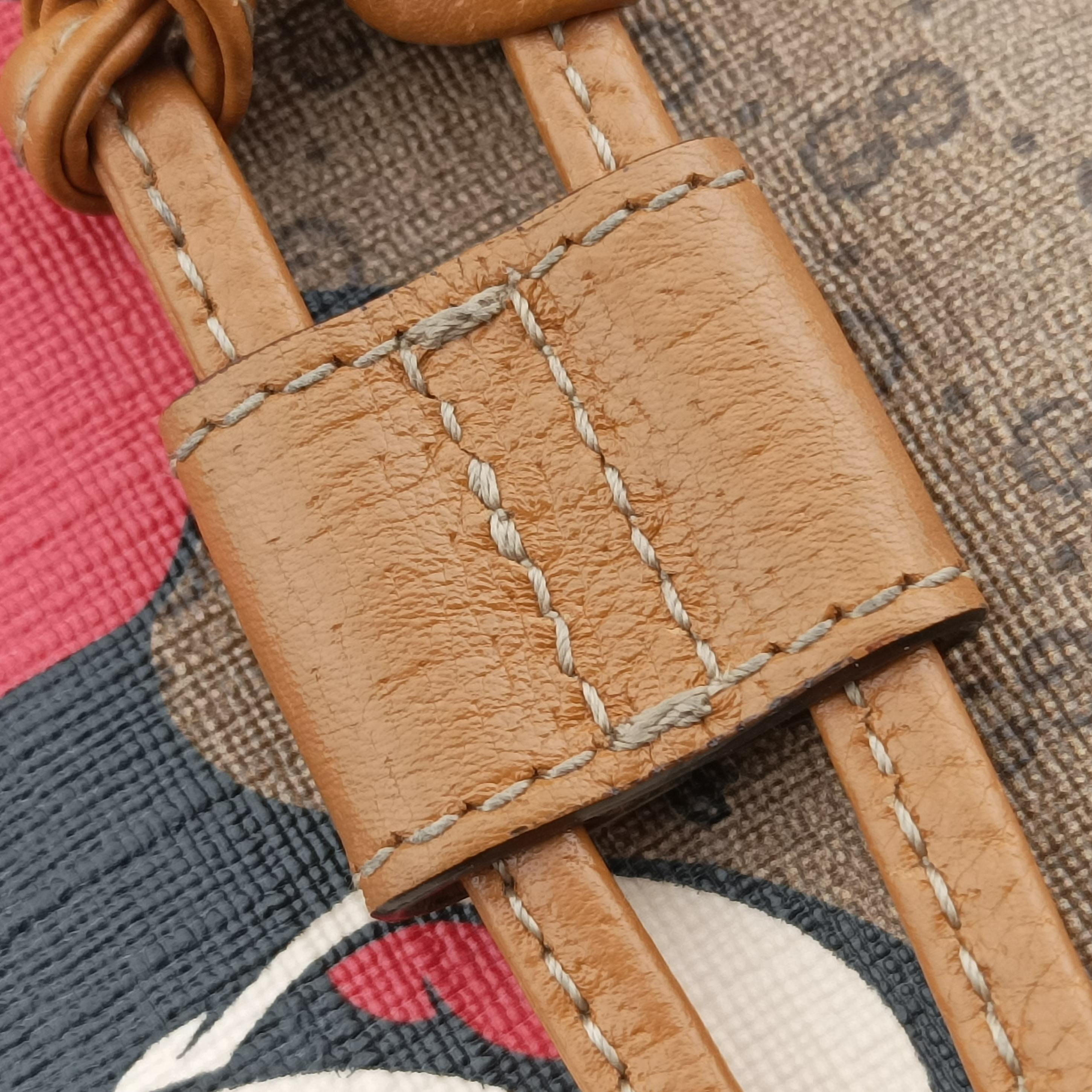 Pre-owned Gucci Micro GG/Small Bucket Bag Brown×multicolor PVC coated canvas 602691 shoulderbag | stylenewstar