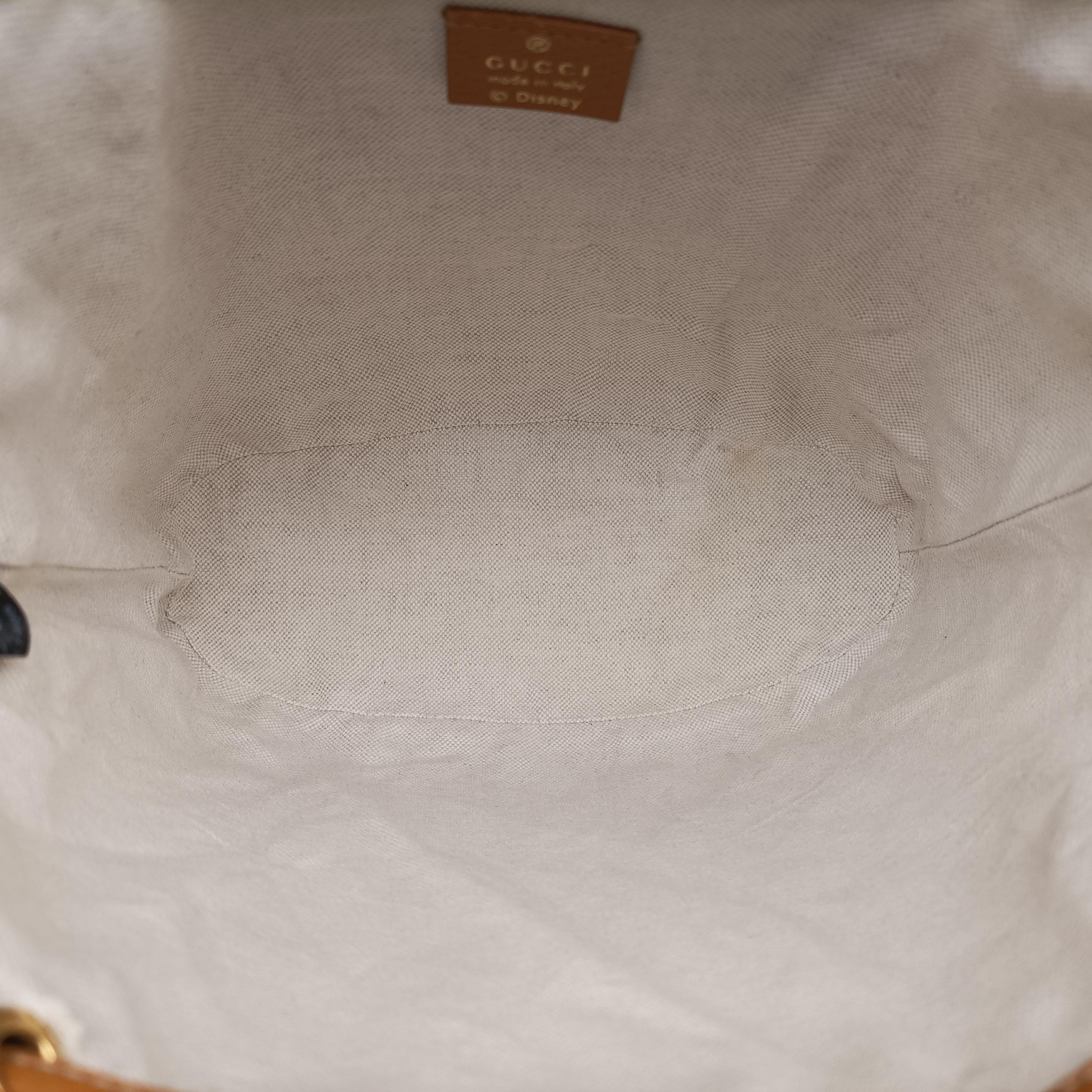 Pre-owned Gucci Micro GG/Small Bucket Bag Brown×multicolor PVC coated canvas 602691 shoulderbag | stylenewstar