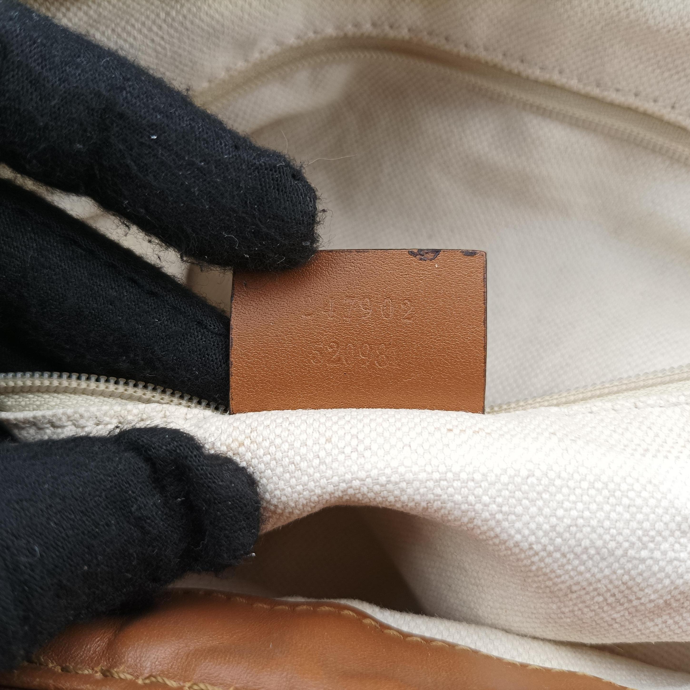 Pre-owned Gucci Sukey Blue×beige Denim×Leather 247902 shoulderbag | stylenewstar
