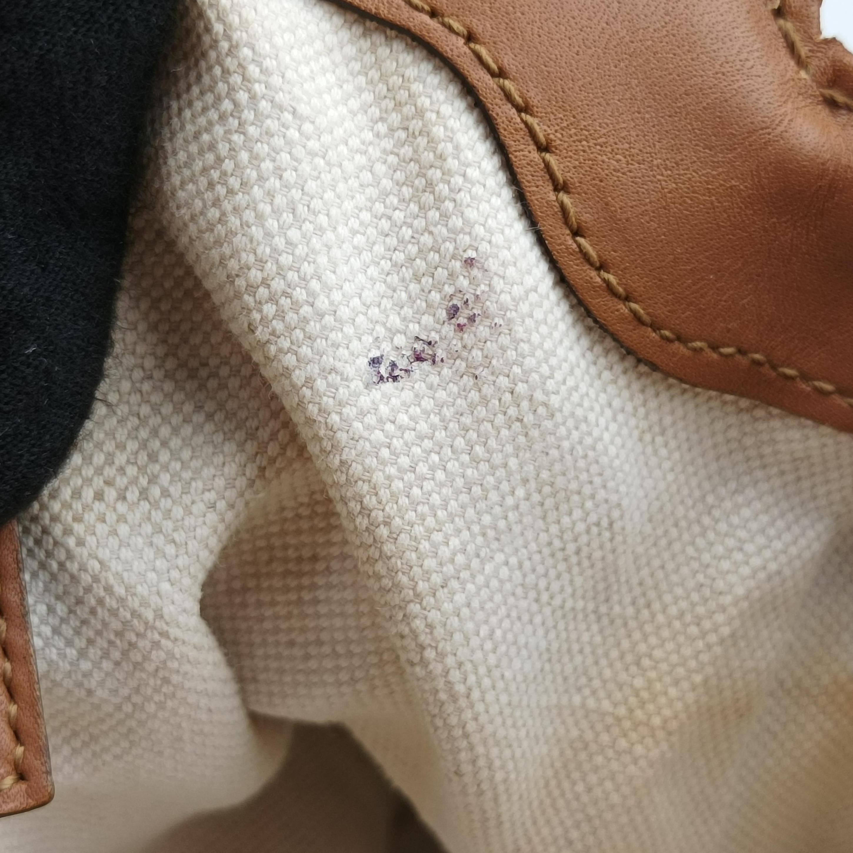 Pre-owned Gucci Sukey Blue×beige Denim×Leather 247902 shoulderbag | stylenewstar
