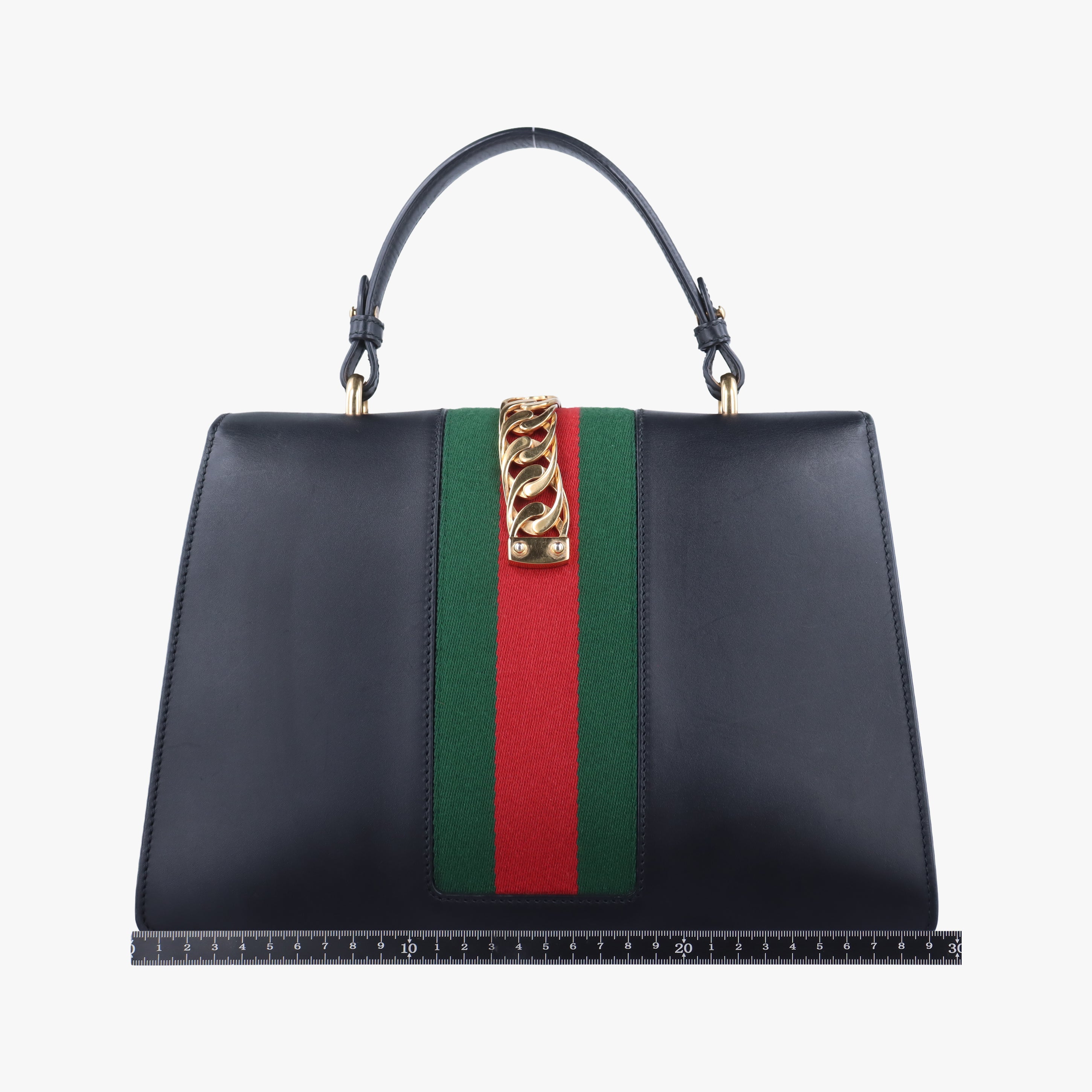 Pre-owned Gucci Sylvie Black Leather 431665 shoulderbag | stylenewstar