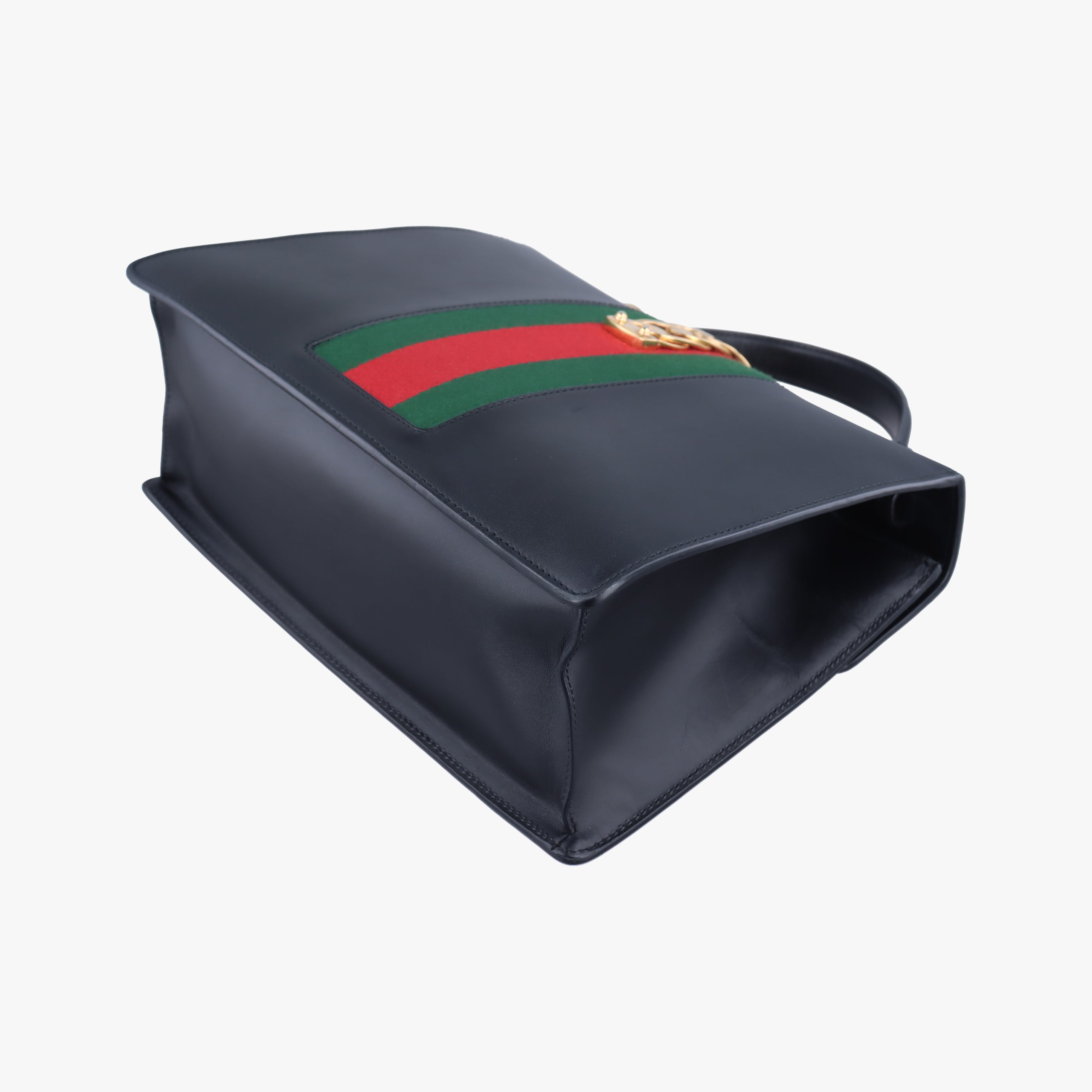Pre-owned Gucci Sylvie Black Leather 431665 shoulderbag | stylenewstar
