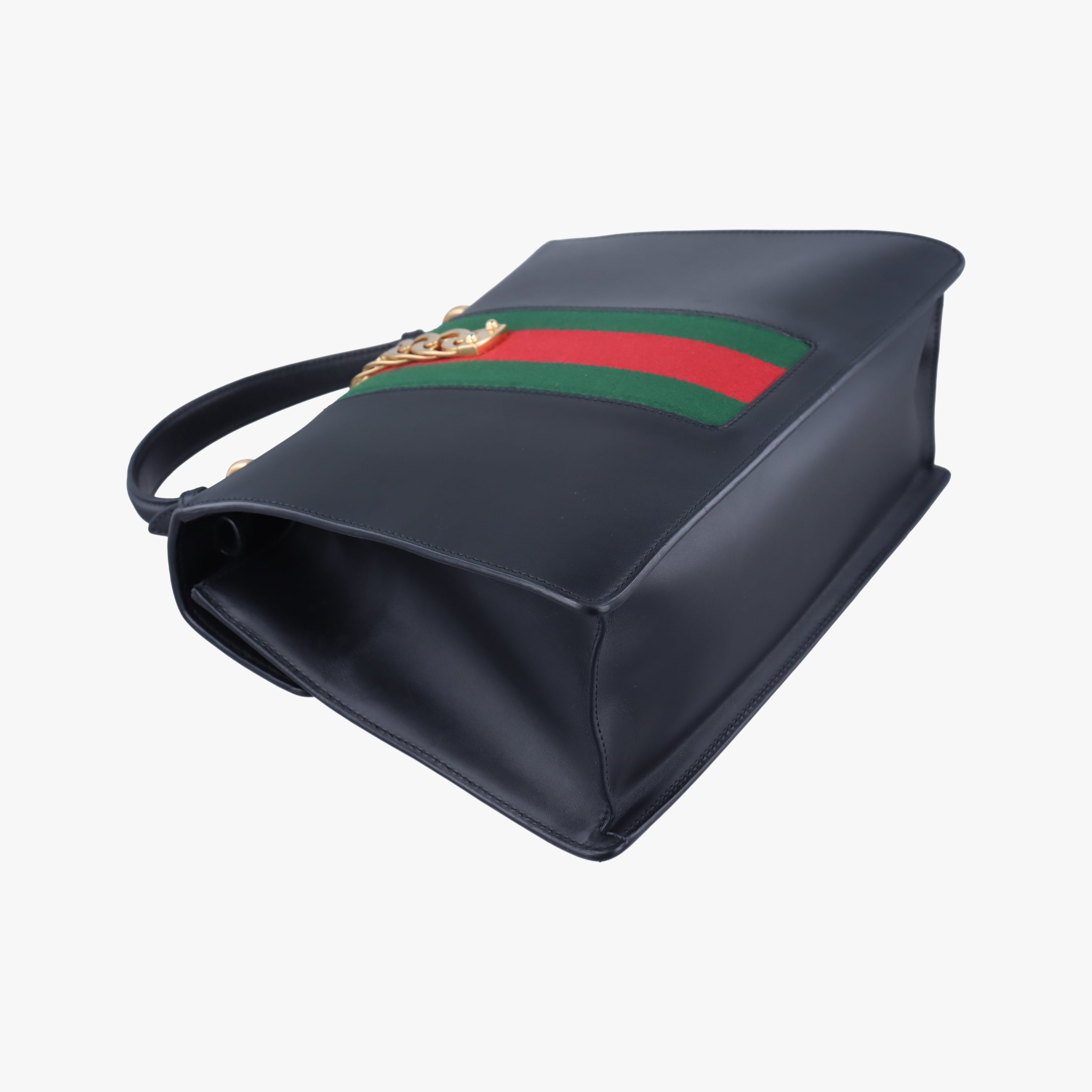 Pre-owned Gucci Sylvie Black Leather 431665 shoulderbag | stylenewstar