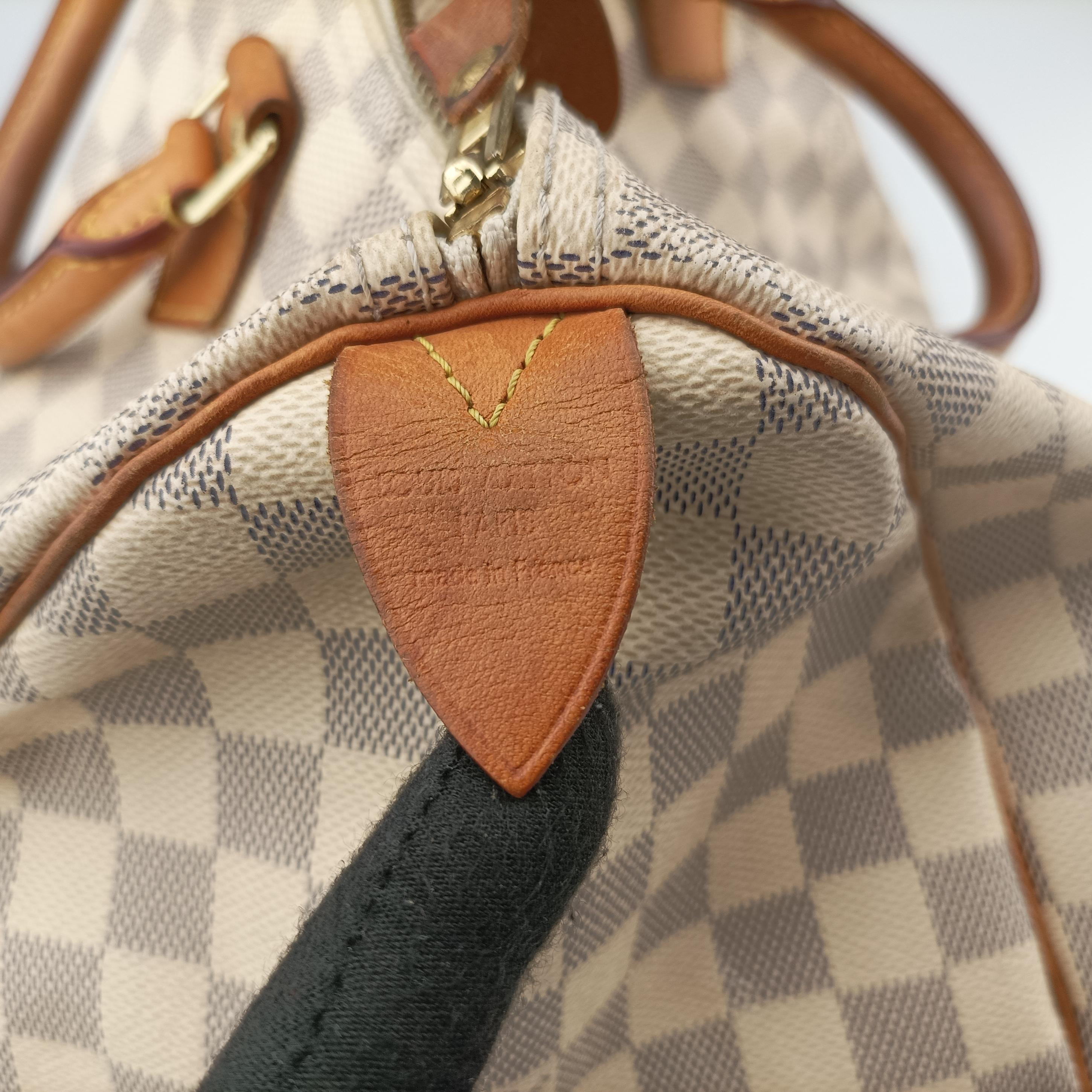 Pre-owned Louis Vuitton SPEEDY 35 Azur Damier Canvas N41535 handbag | stylenewstar