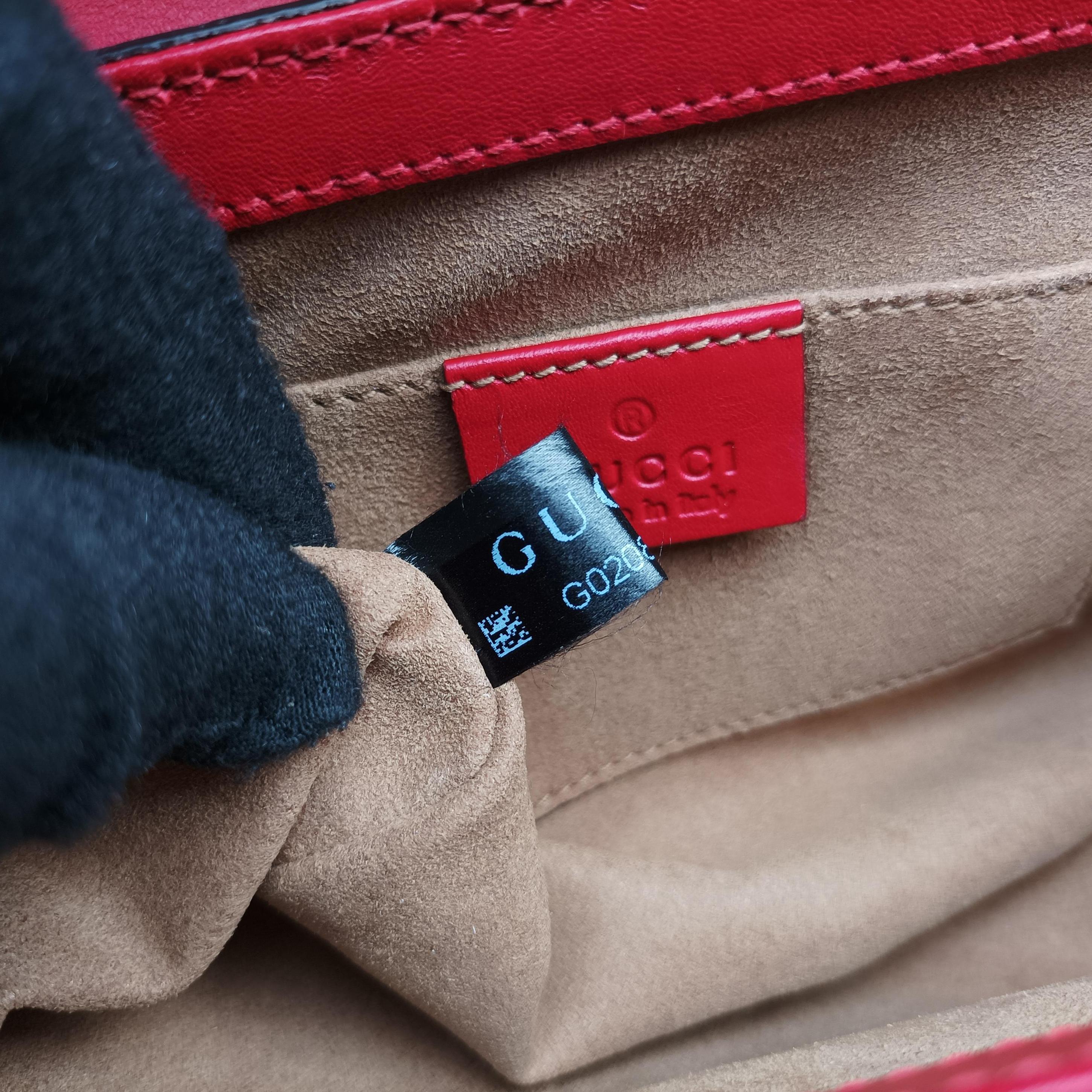 Vintage Gucci Padlock beige×red×pink PVC coated canvas×Leather 409487 shoulderbag | stylenewstar
