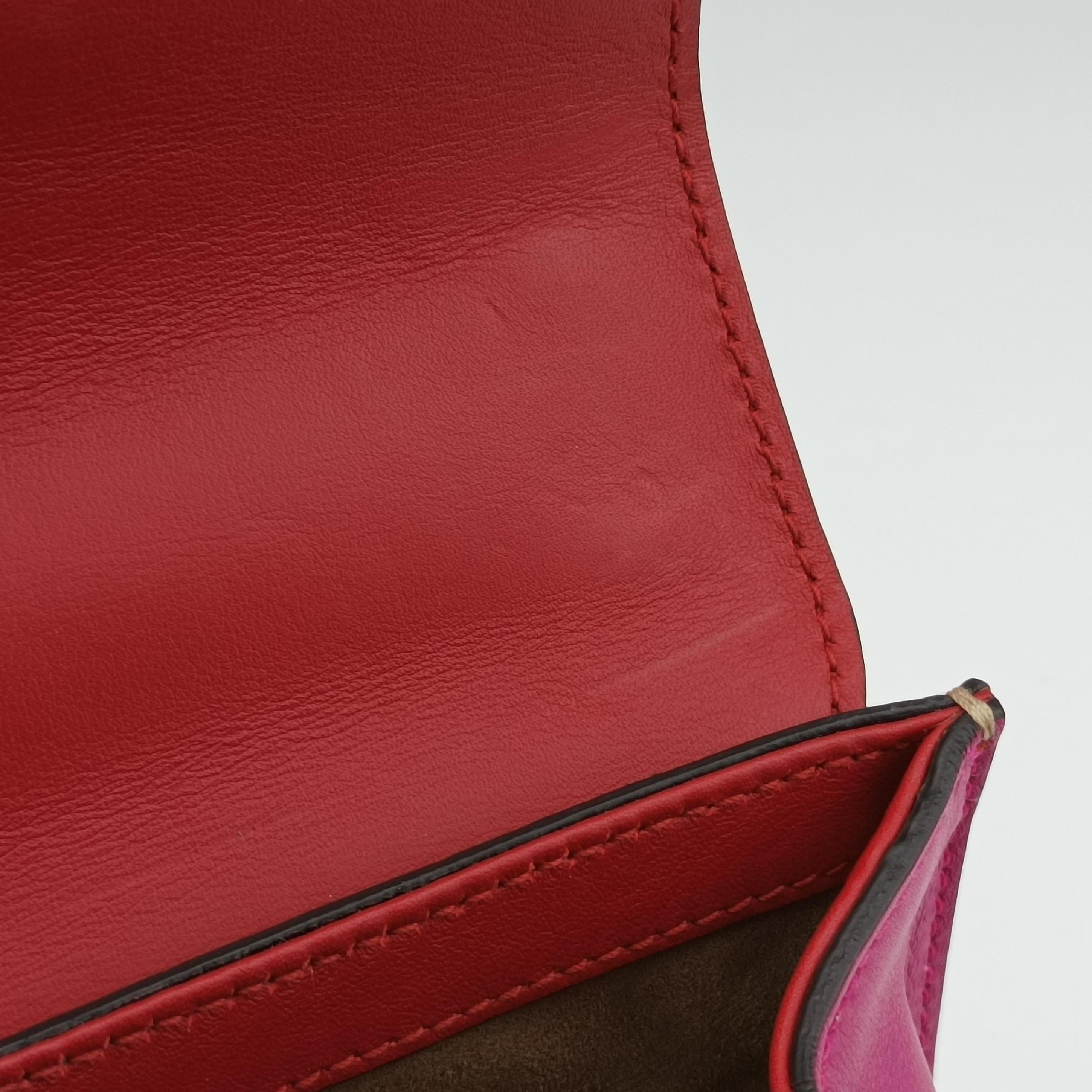 Vintage Gucci Padlock beige×red×pink PVC coated canvas×Leather 409487 shoulderbag | stylenewstar