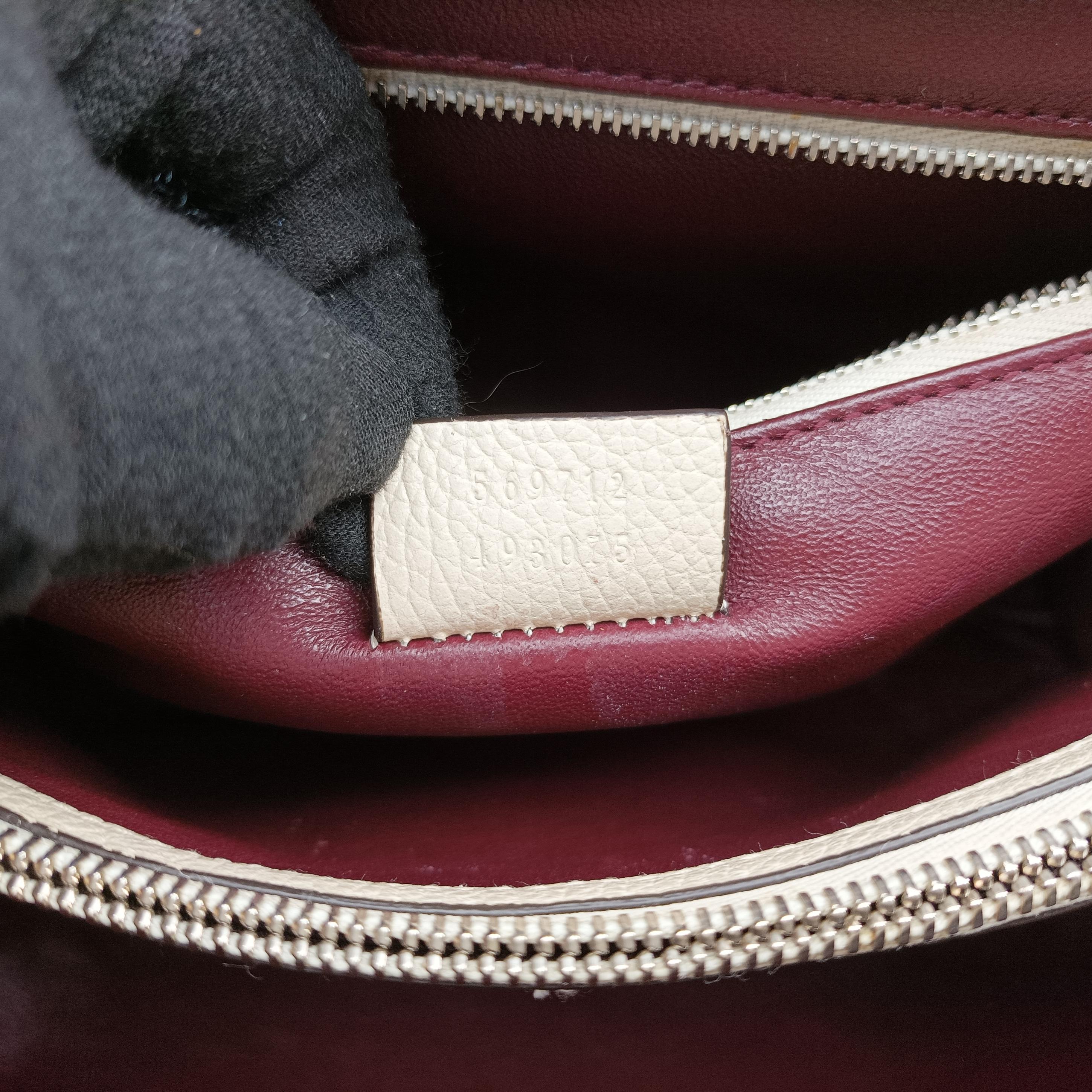 Pre-owned Gucci Zumi White Leather 569712 shoulderbag | stylenewstar