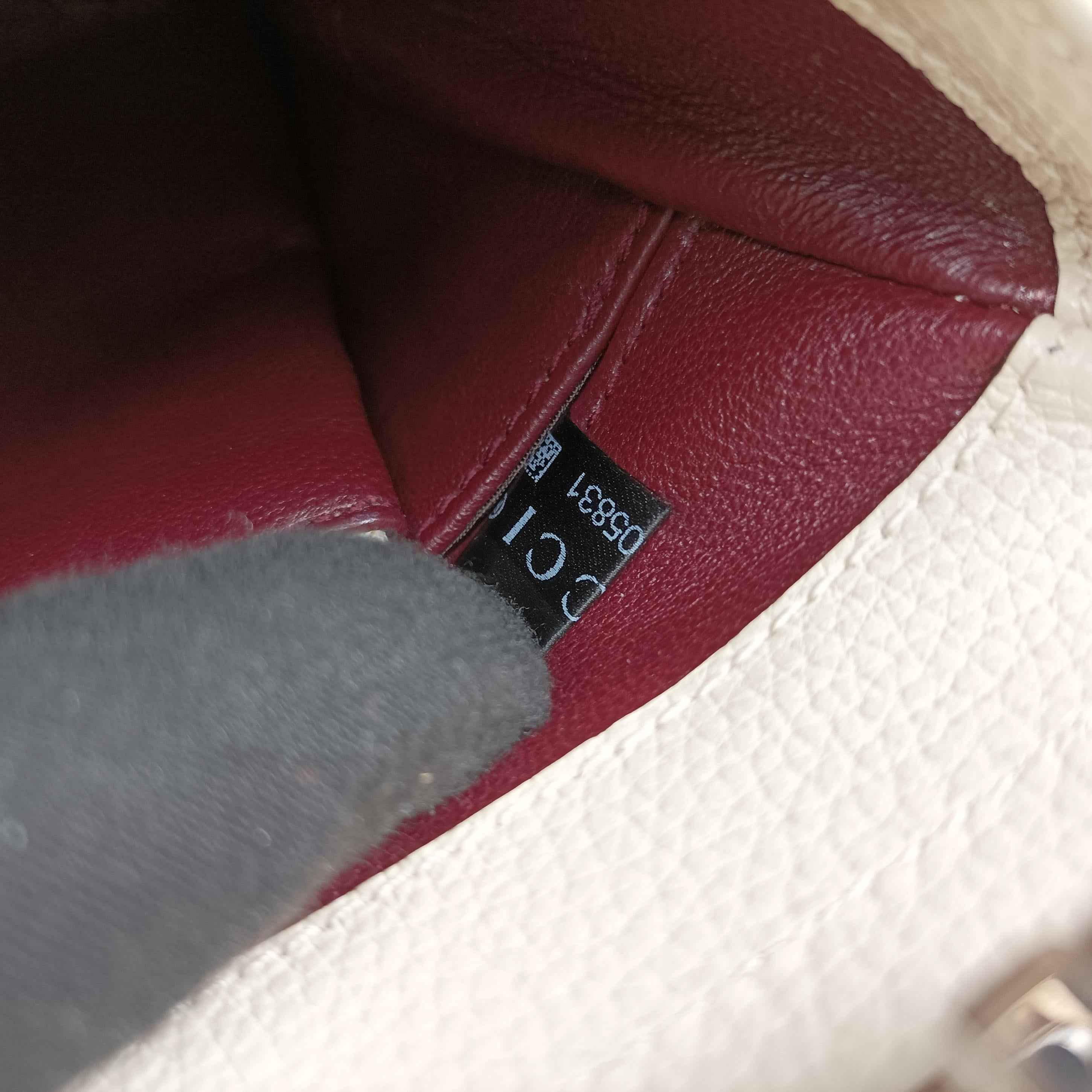 Pre-owned Gucci Zumi White Leather 569712 shoulderbag | stylenewstar