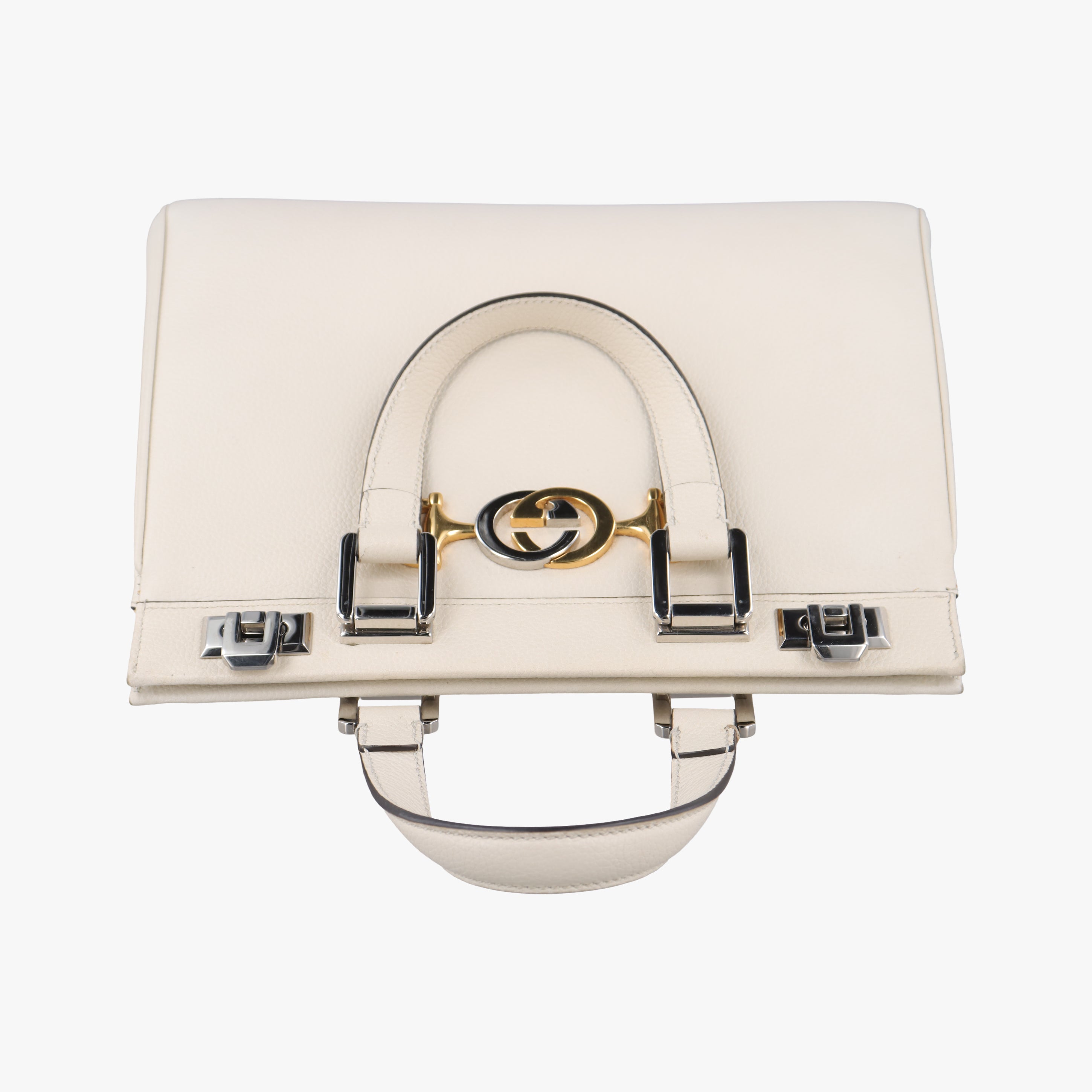 Pre-owned Gucci Zumi White Leather 569712 shoulderbag | stylenewstar