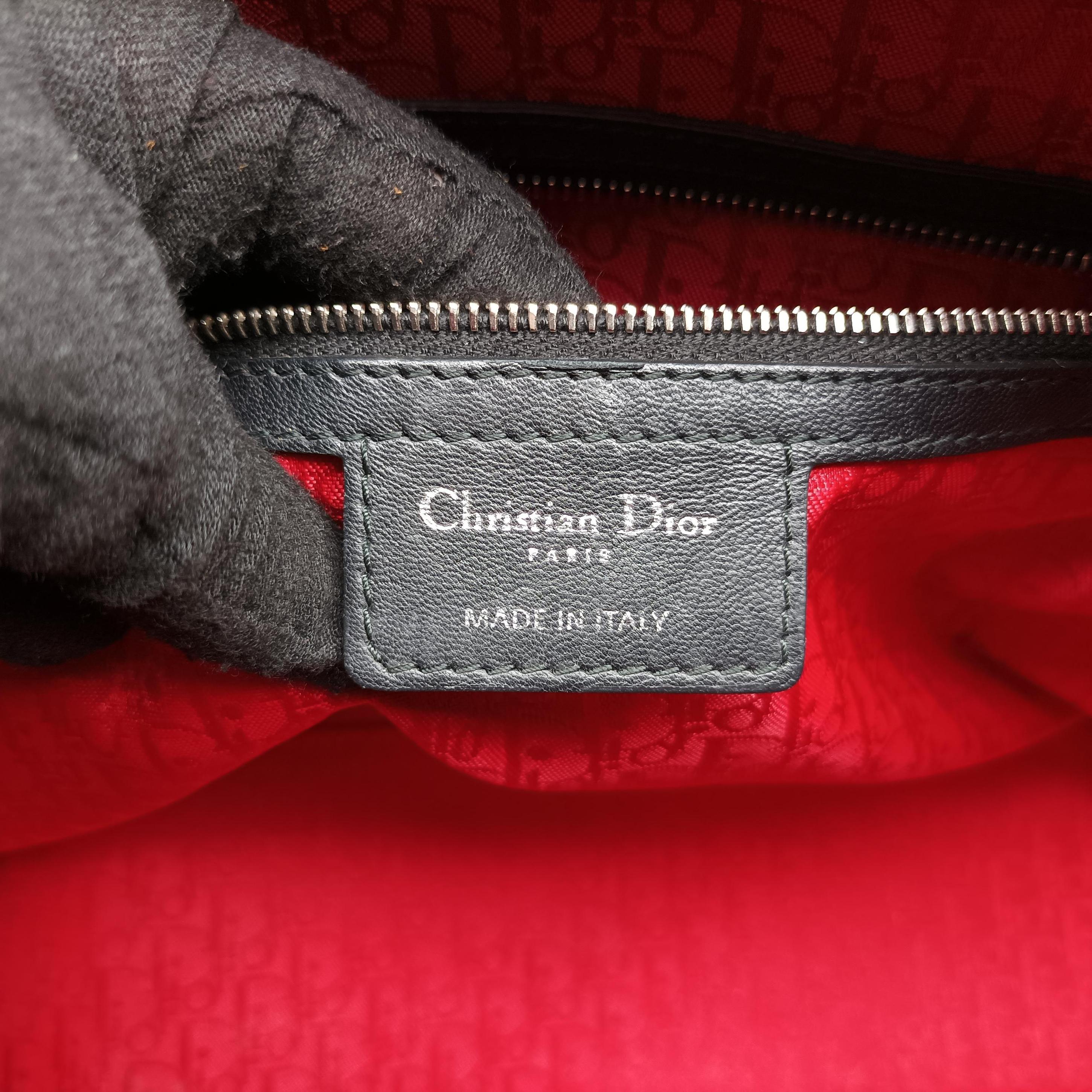 Pre-owned Christian Dior Lady Dior Black lambskin  handbag | stylenewstar